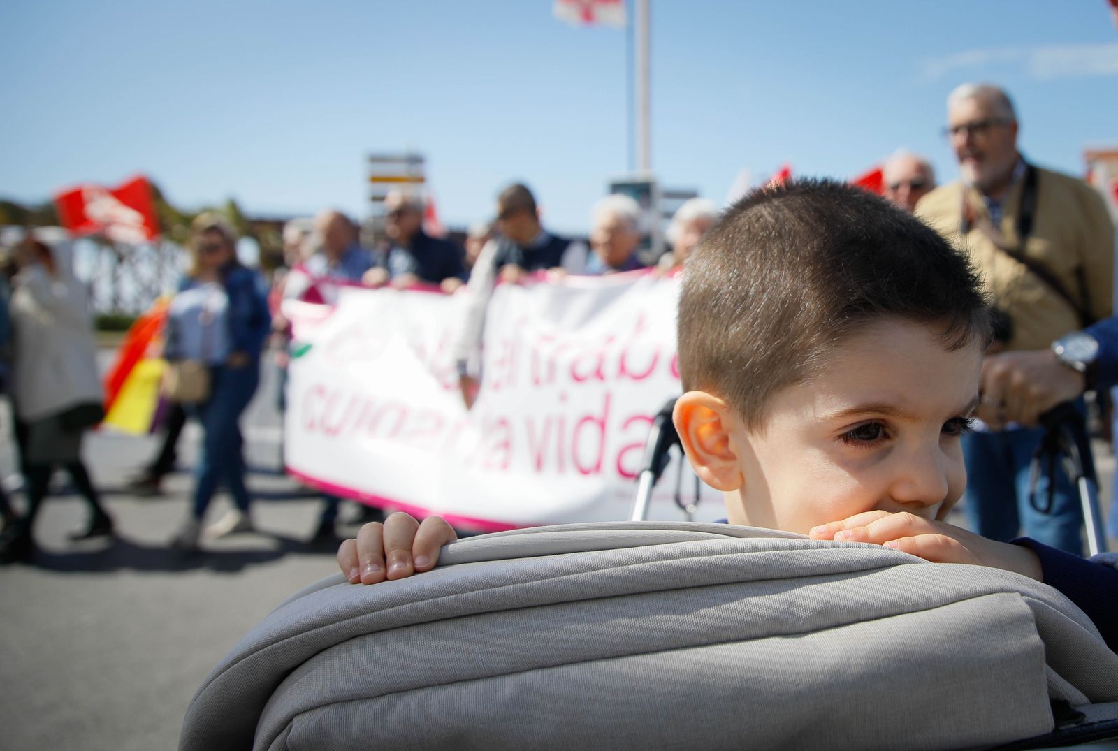 Las imágenes de la manifestación del Día del Trabajador en Almería