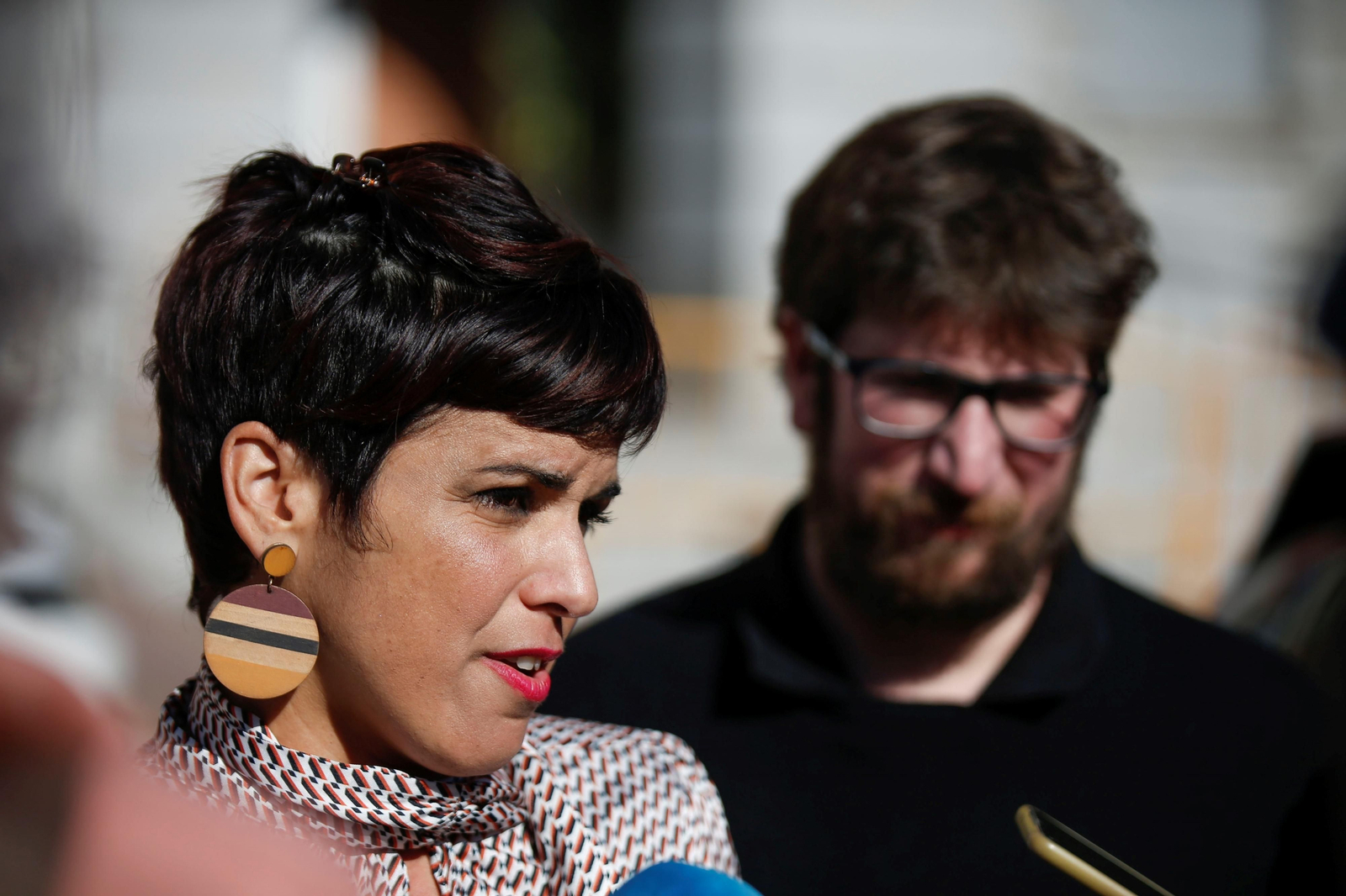 Teresa Rodríguez, en una comparecencia reciente junto a Miguel Urban.