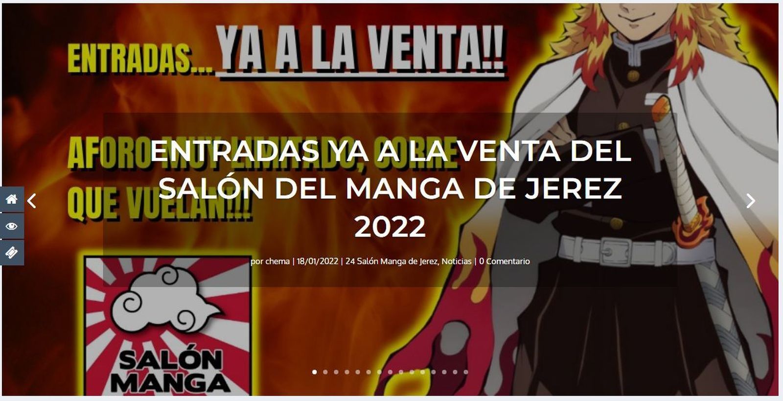 A la venta las entradas del Salón Manga de Jerez 2022.