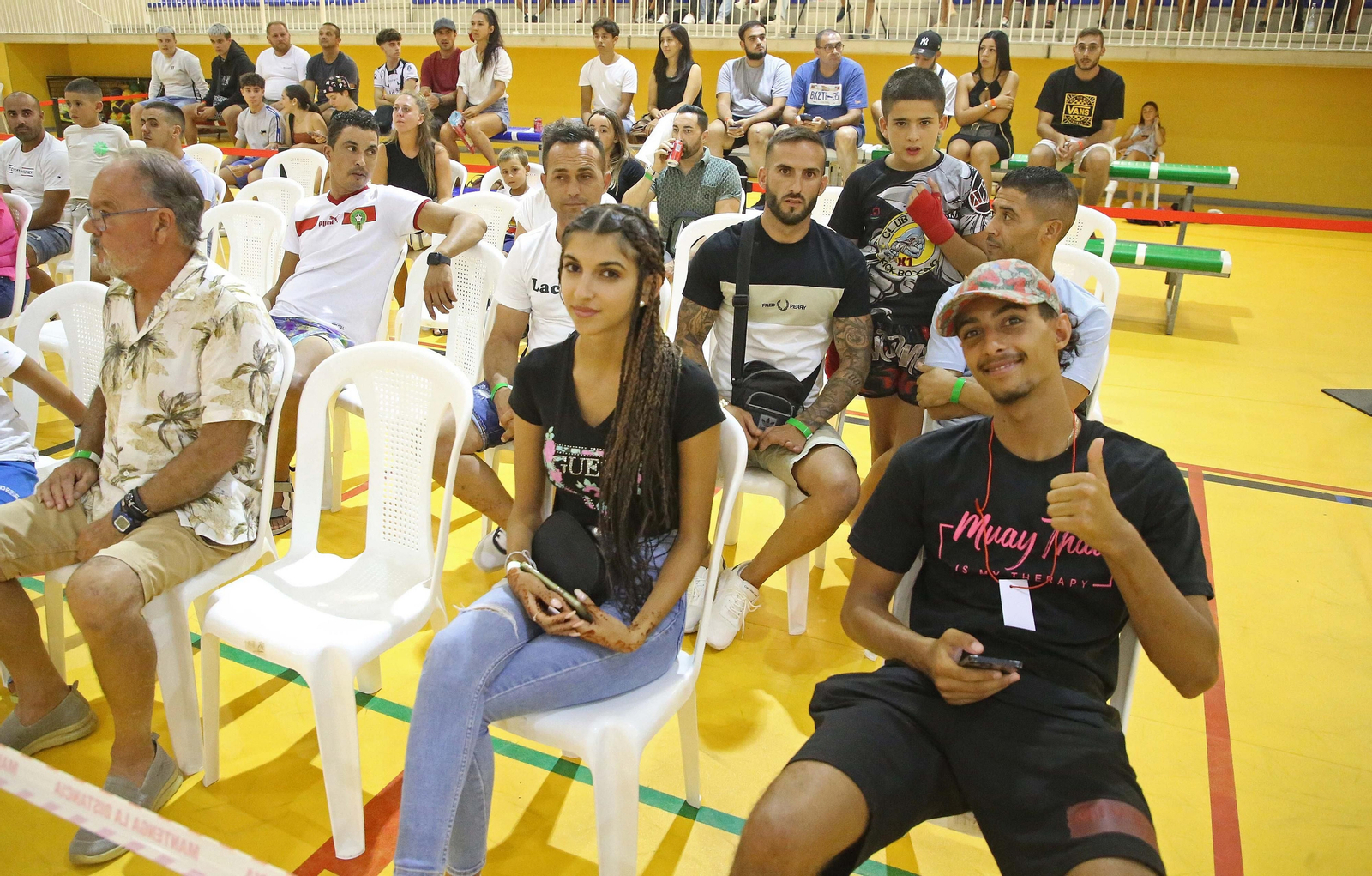 Velada de rock boxing en Tarifa, en imágenes