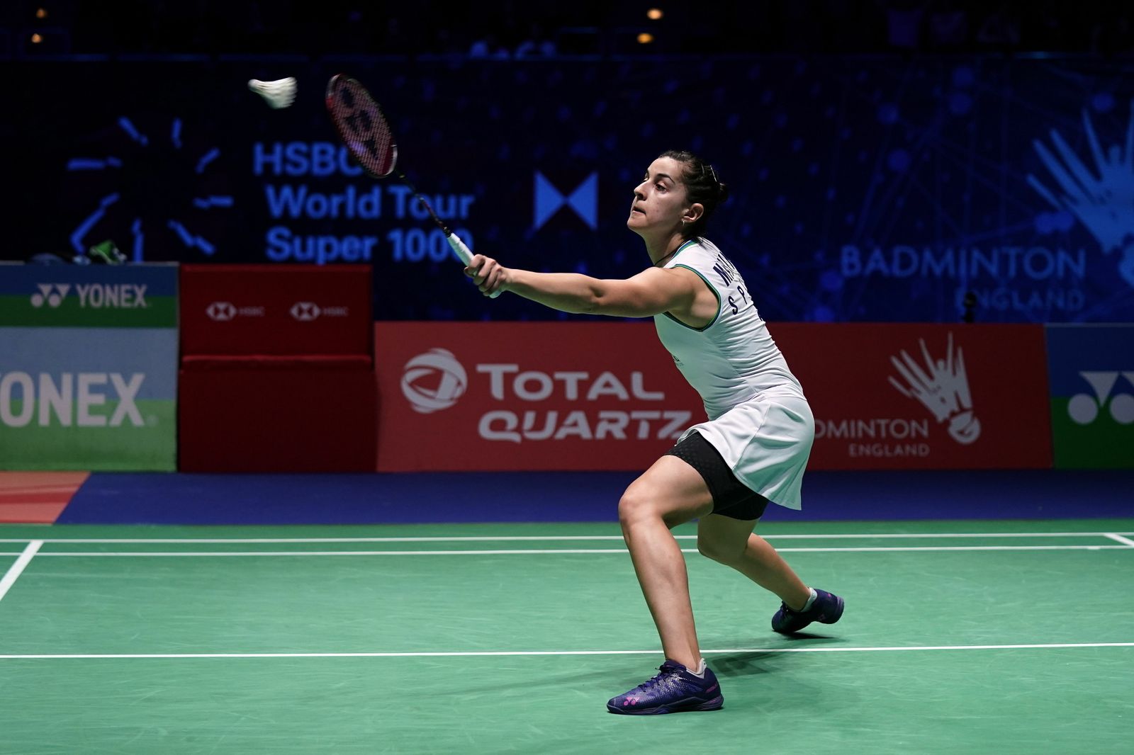 Carolina Marín, durante su participación en el reciente All England, donde llegó hasta las semifinales.