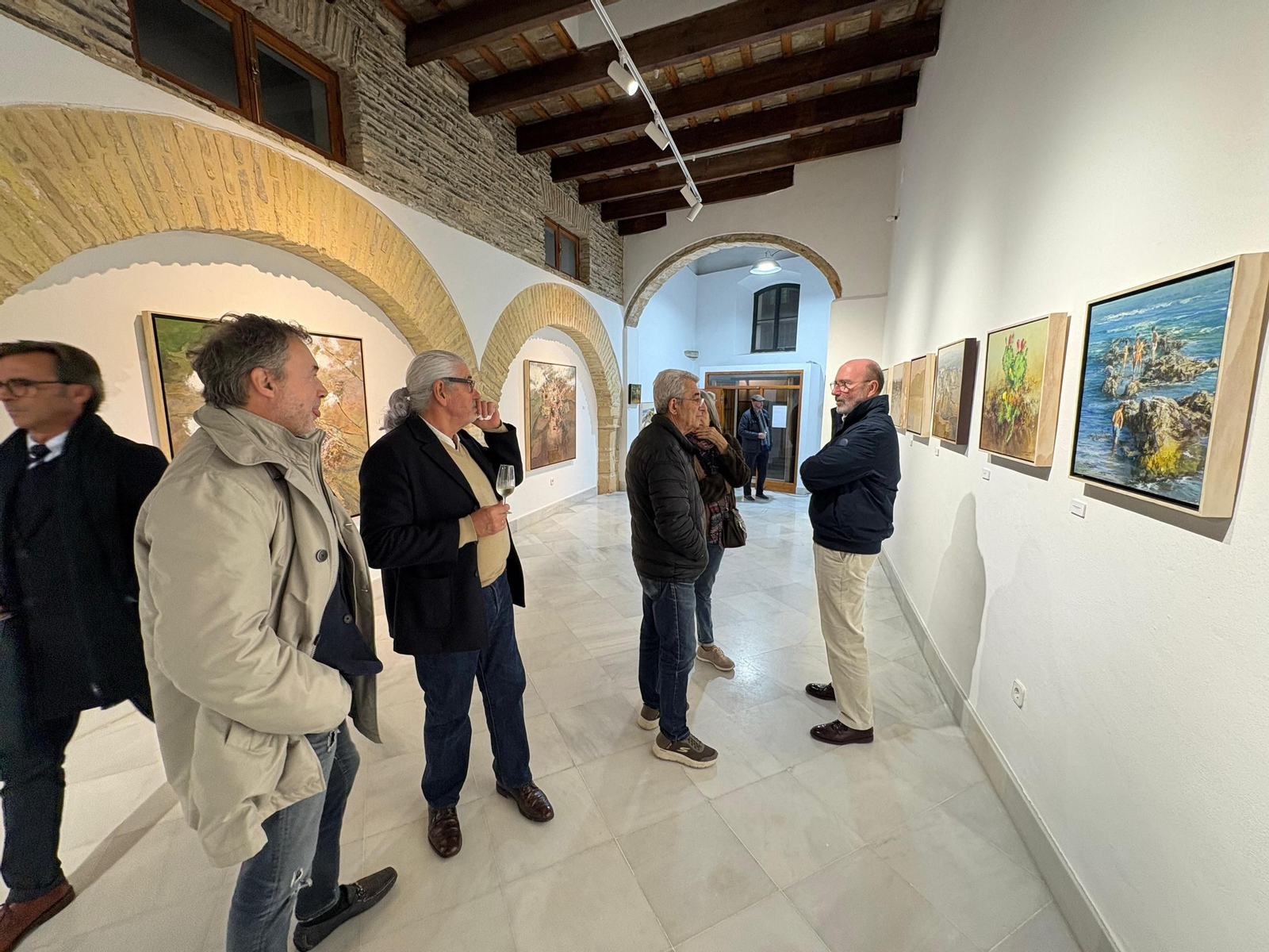 Imágenes de la inauguración de la exposición de fin de año de Pepe basto