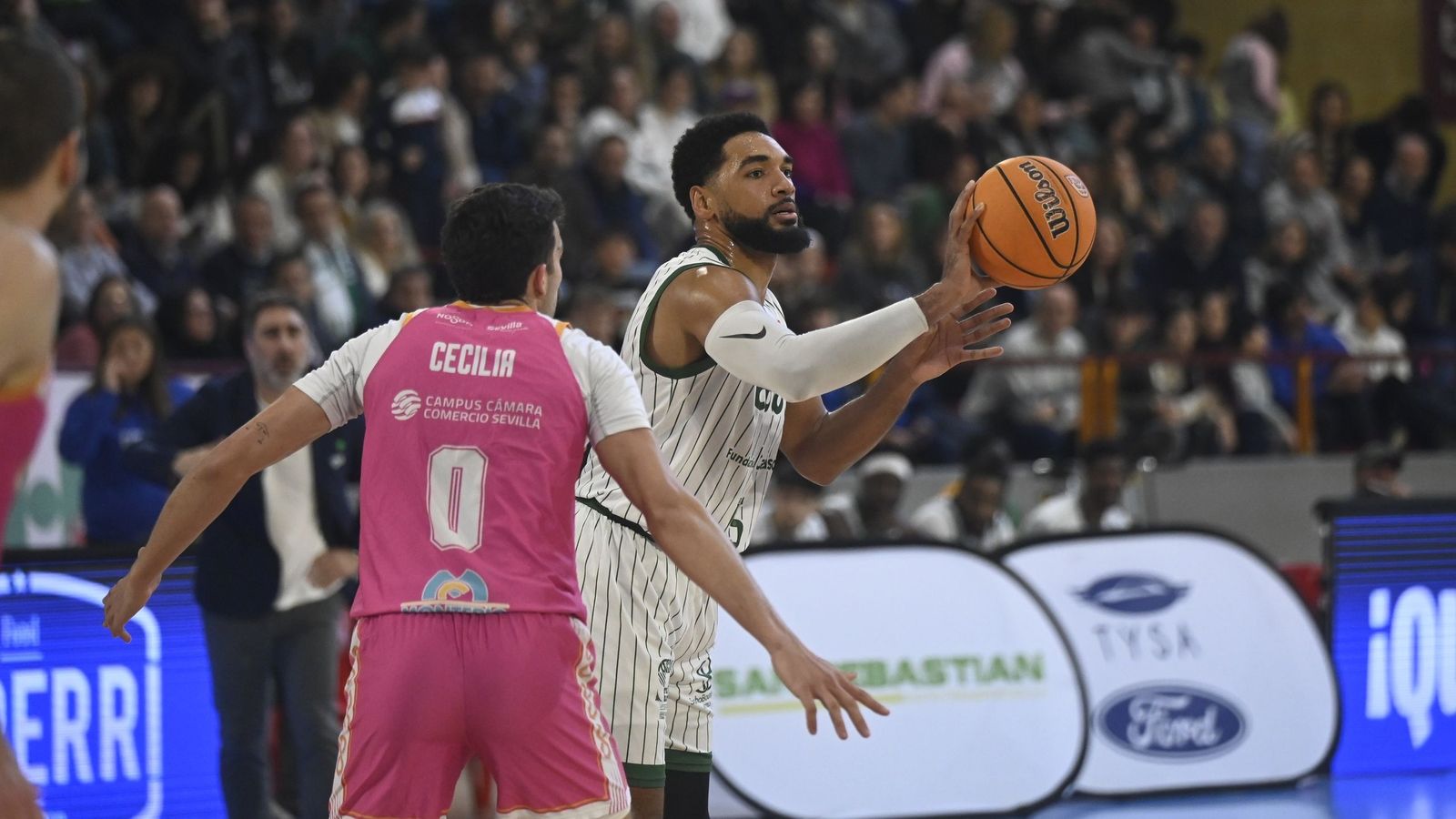 Kevin Schutte, durante el partido del domingo ante el Caja 87.