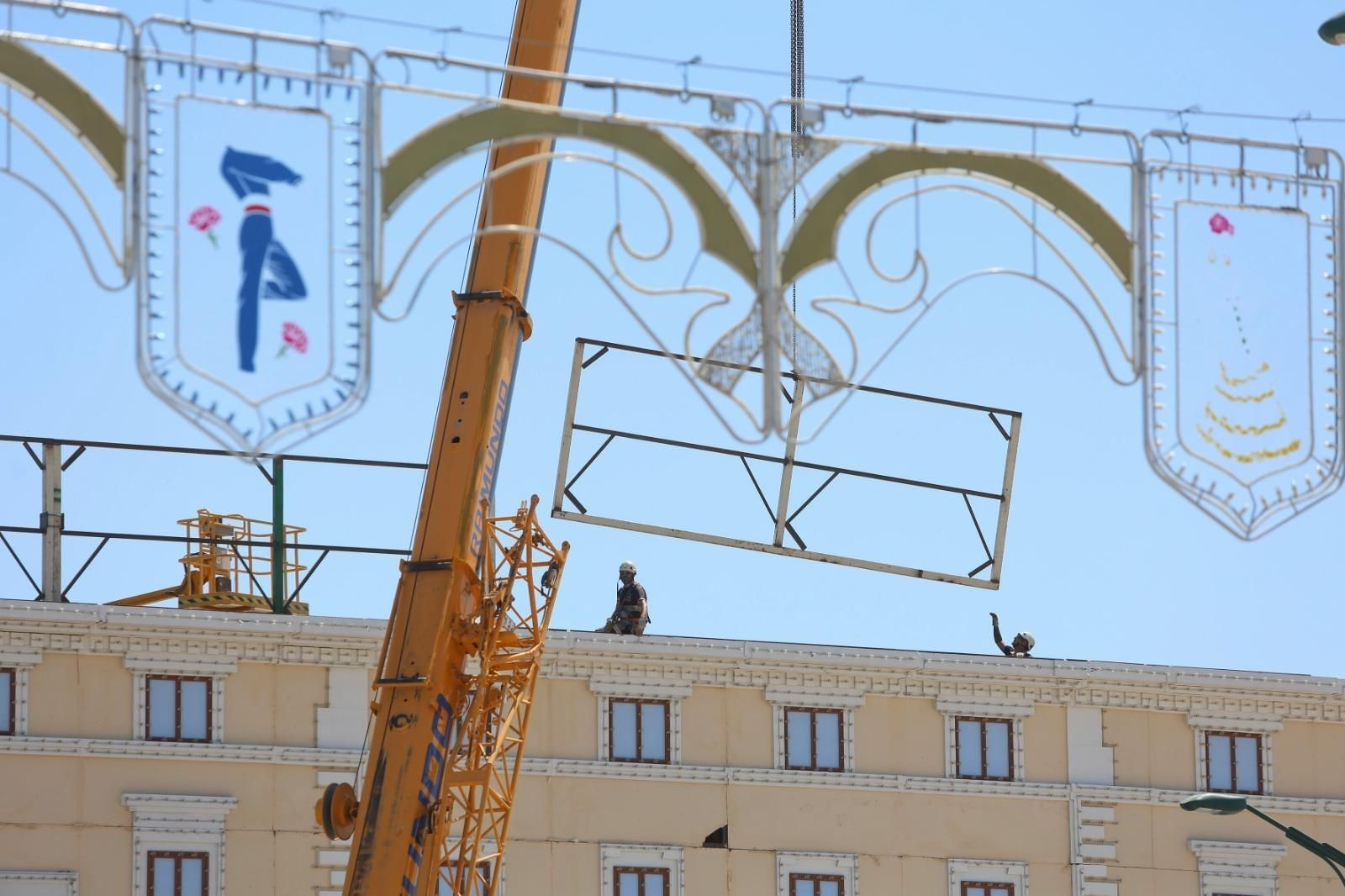 Últimos preparativos en el Cortijo de Torres de cara a la Feria de Málaga.
