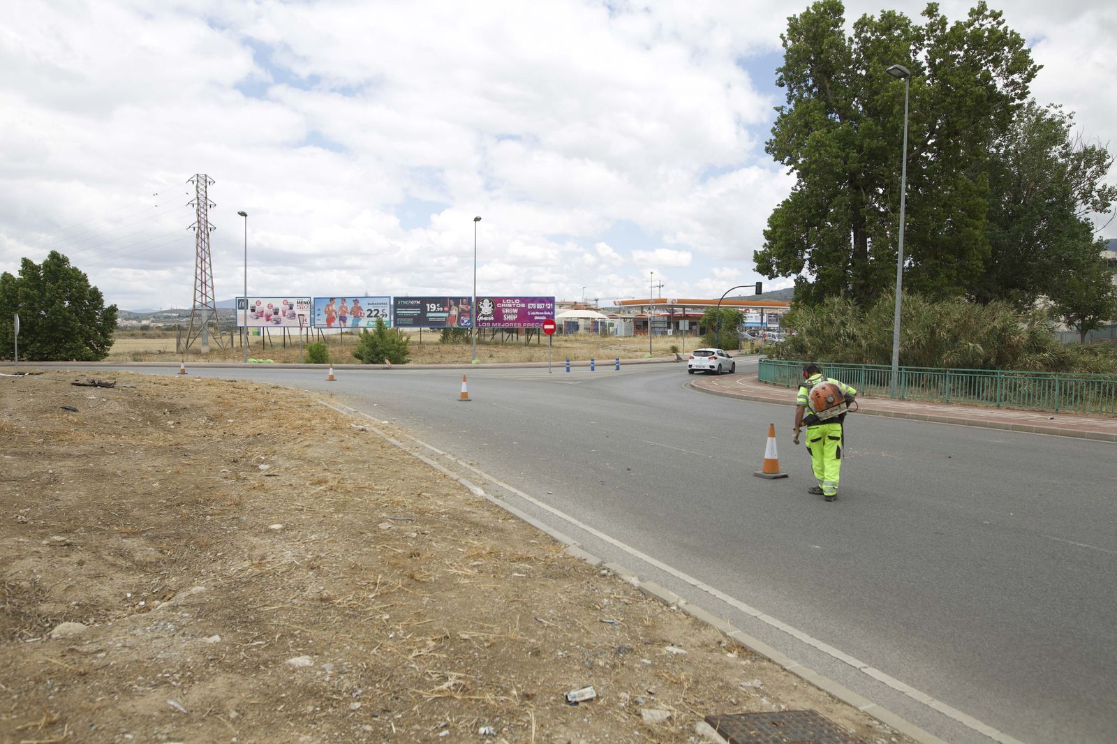Imagen de la rotonda en la que ocurrió el suceso