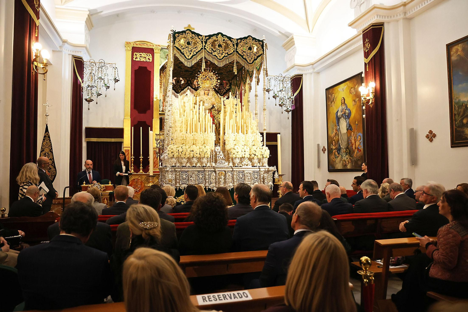 Imágenes del ambiente en la Exaltación a la Saeta de Huelva