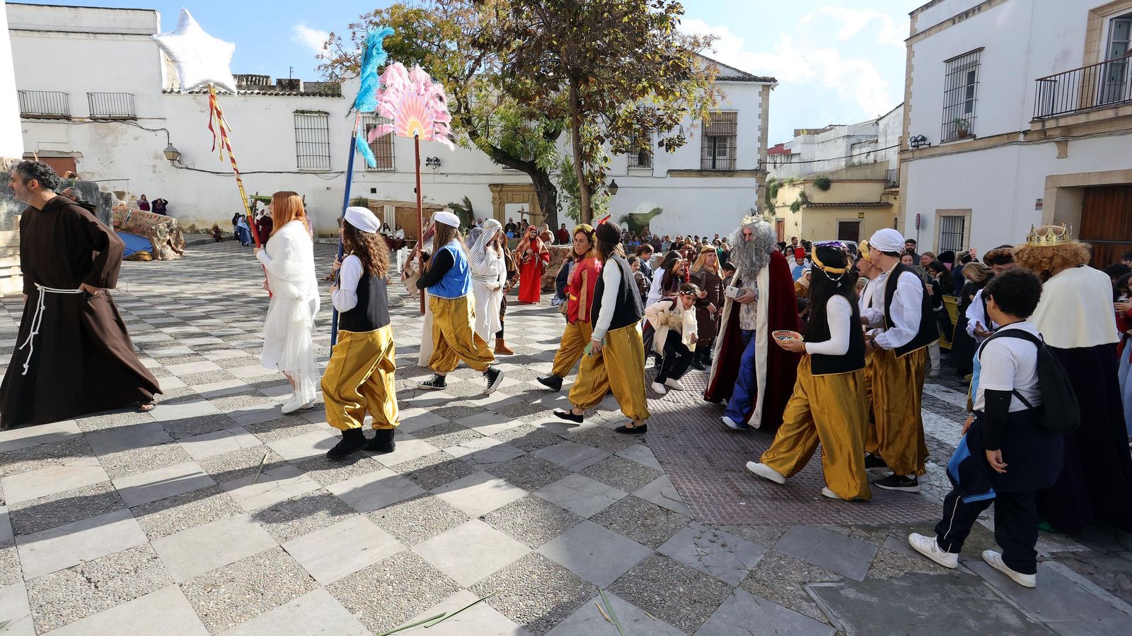 Imágenes del Belén Viviente de la plaza San Lucas en Jerez
