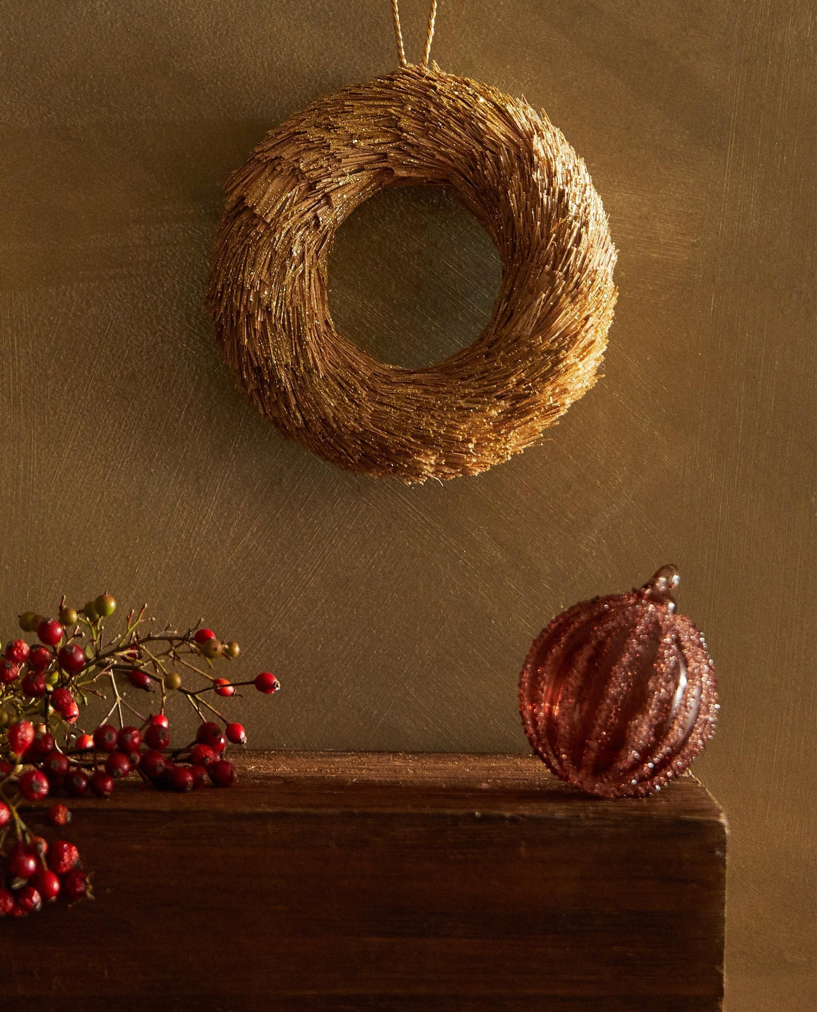 Corona de Navidad de Zara Home.