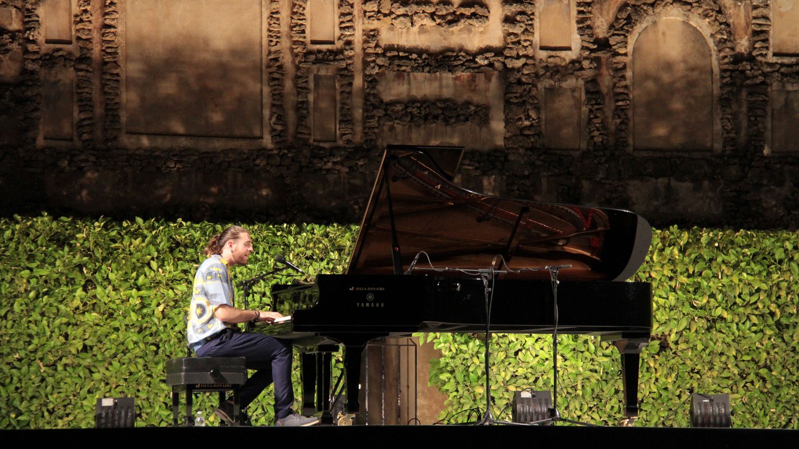 El pianista Andrés Barrios actuó recientemente en el ciclo de las Noches en los Jardines del Real Alcázar.