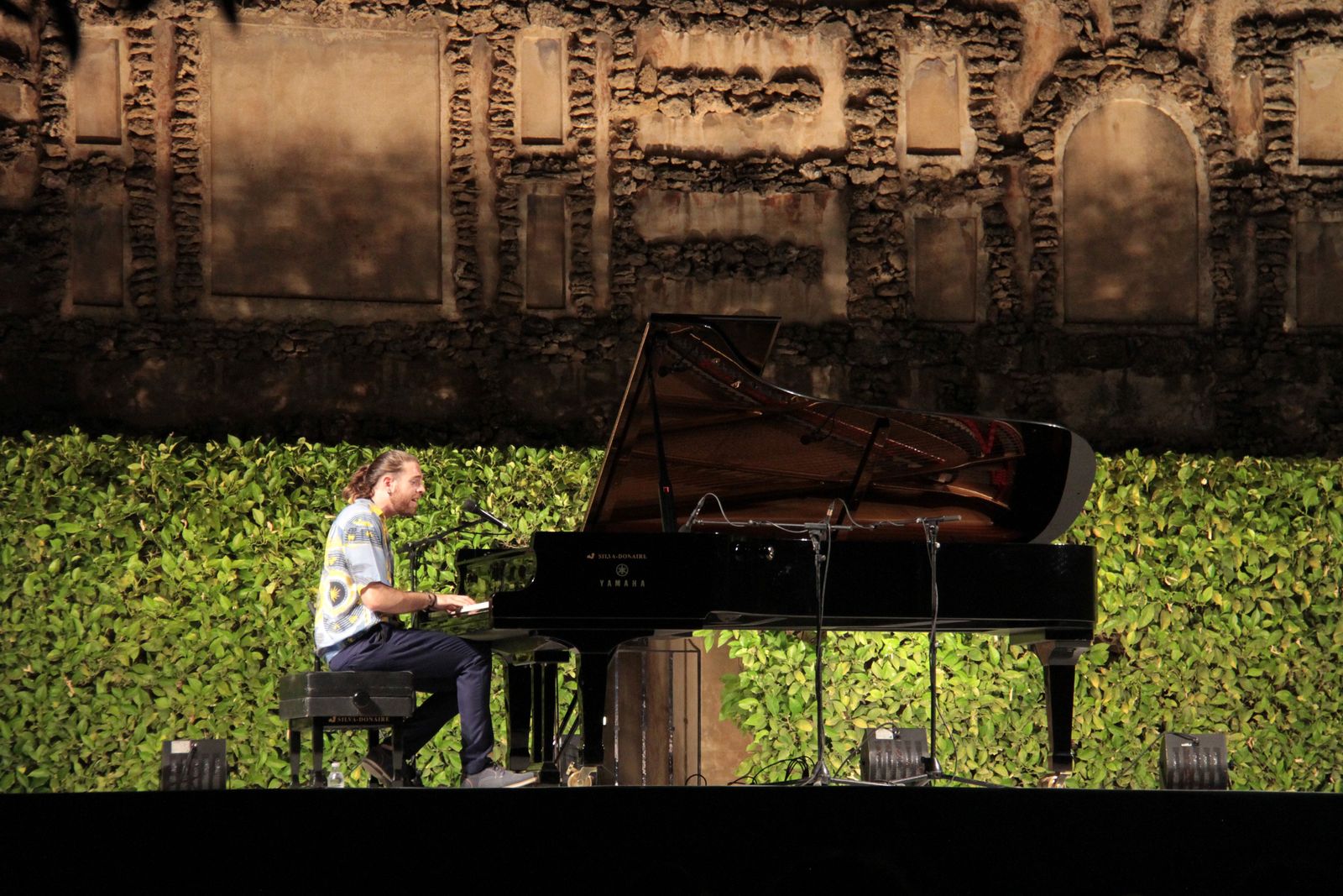 El pianista Andrés Barrios actuó recientemente en el ciclo de las Noches en los Jardines del Real Alcázar.