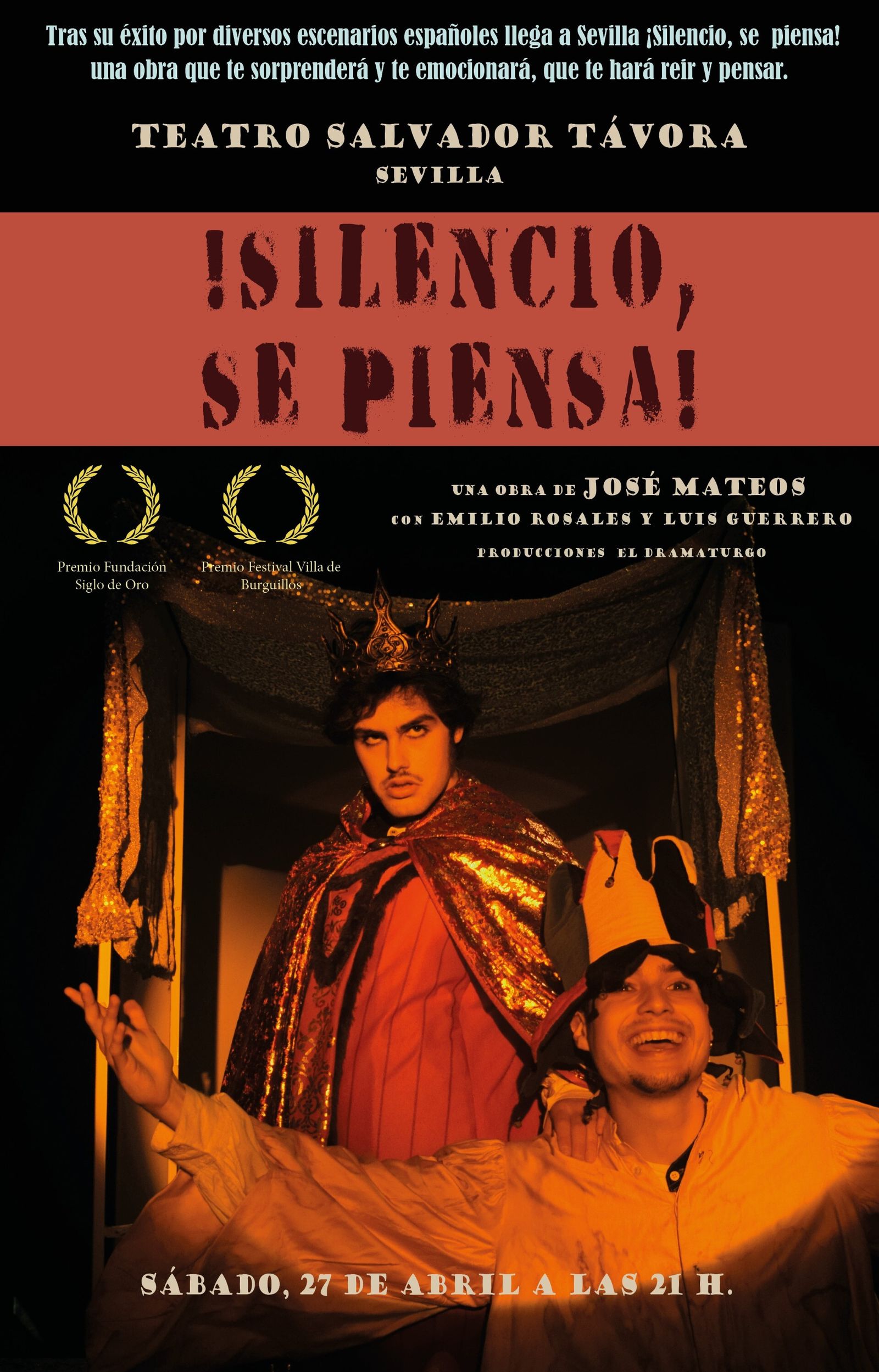 La premiada obra jerezana 'Silencio, se piensa' llega a Sevilla