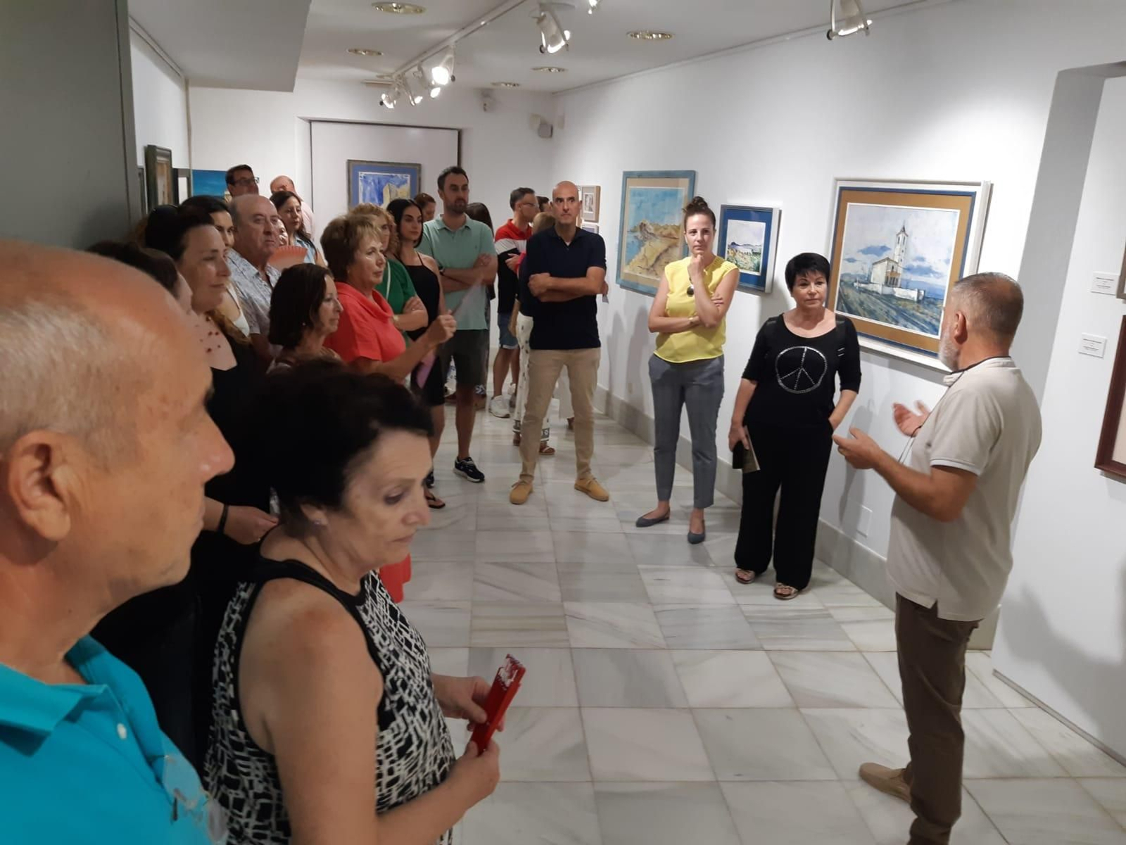 Inauguración de la exposición sobre el paisaje almeriense en la pintura contemporánea en el Museo de Adra.