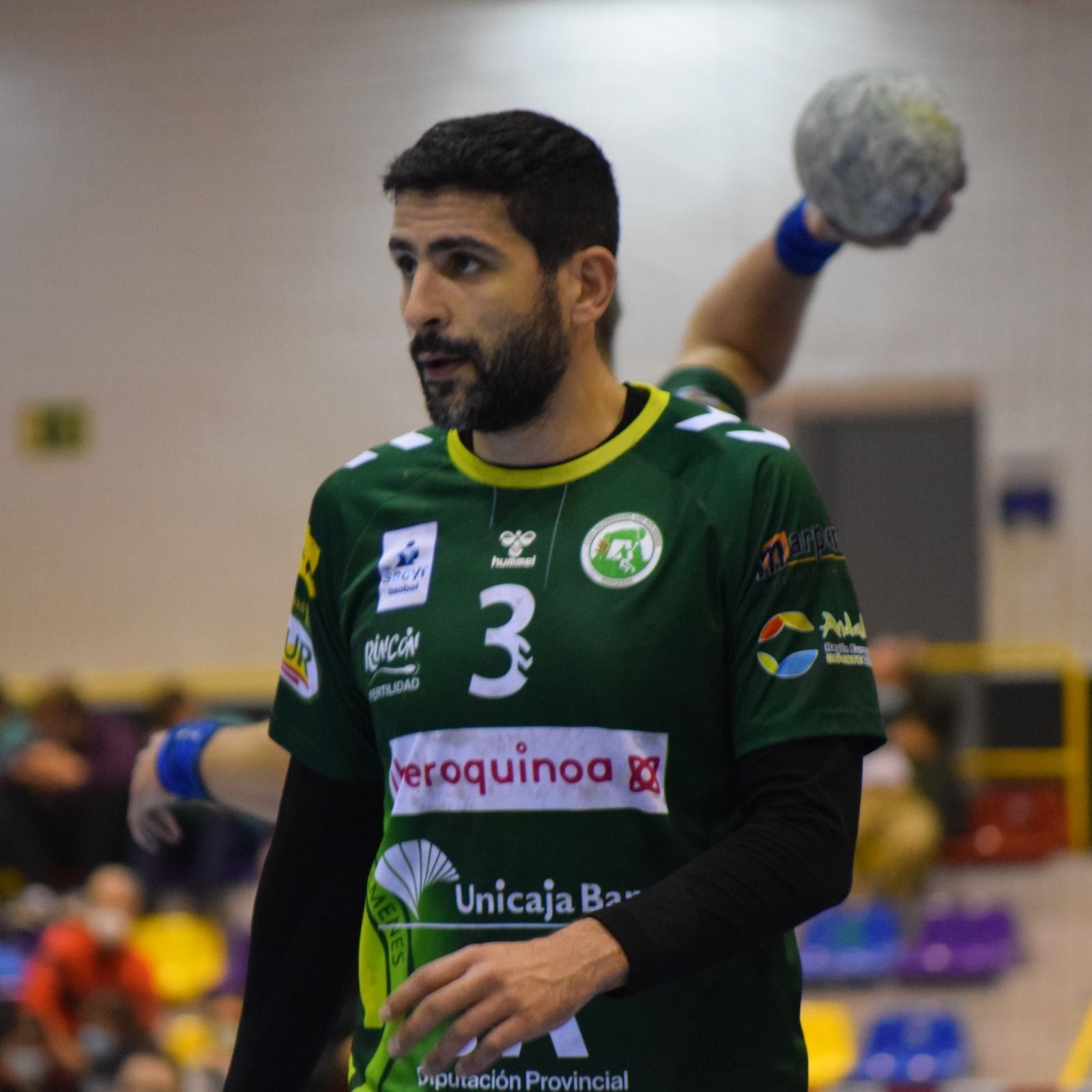 Nacho del Castillo, con el Iberoquinoa Antequera esta temporada.