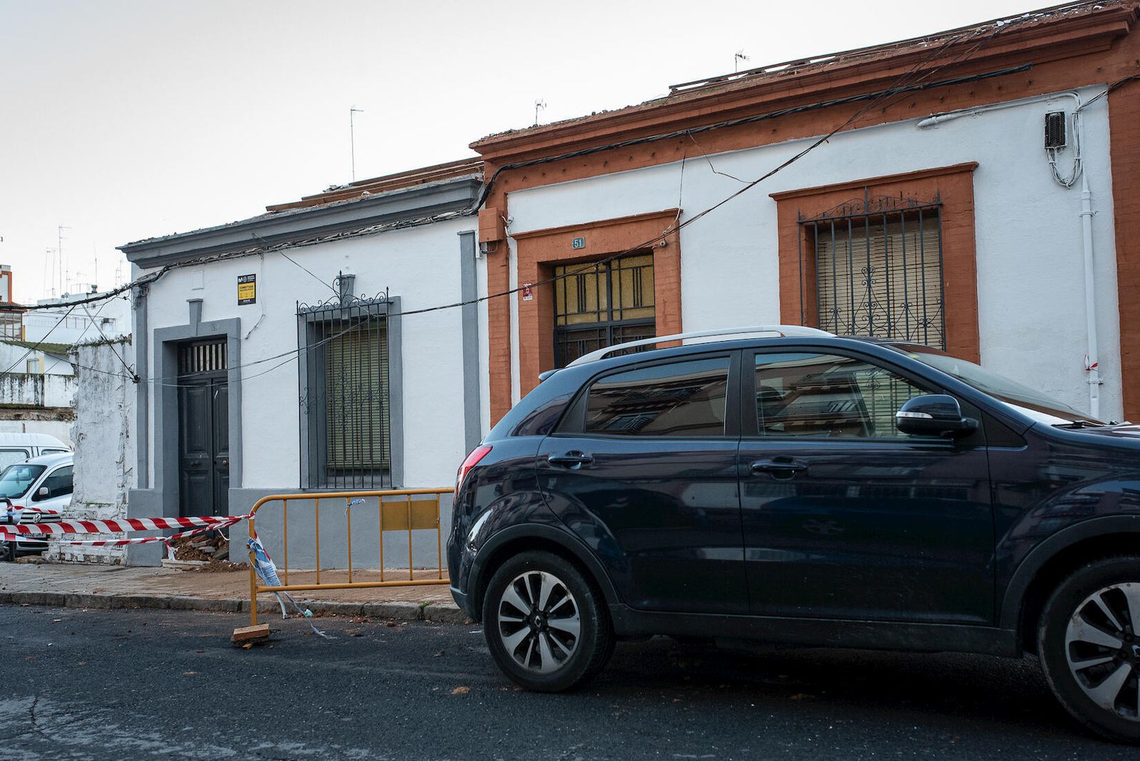 Viviendas en la calle Nicolás Orta.