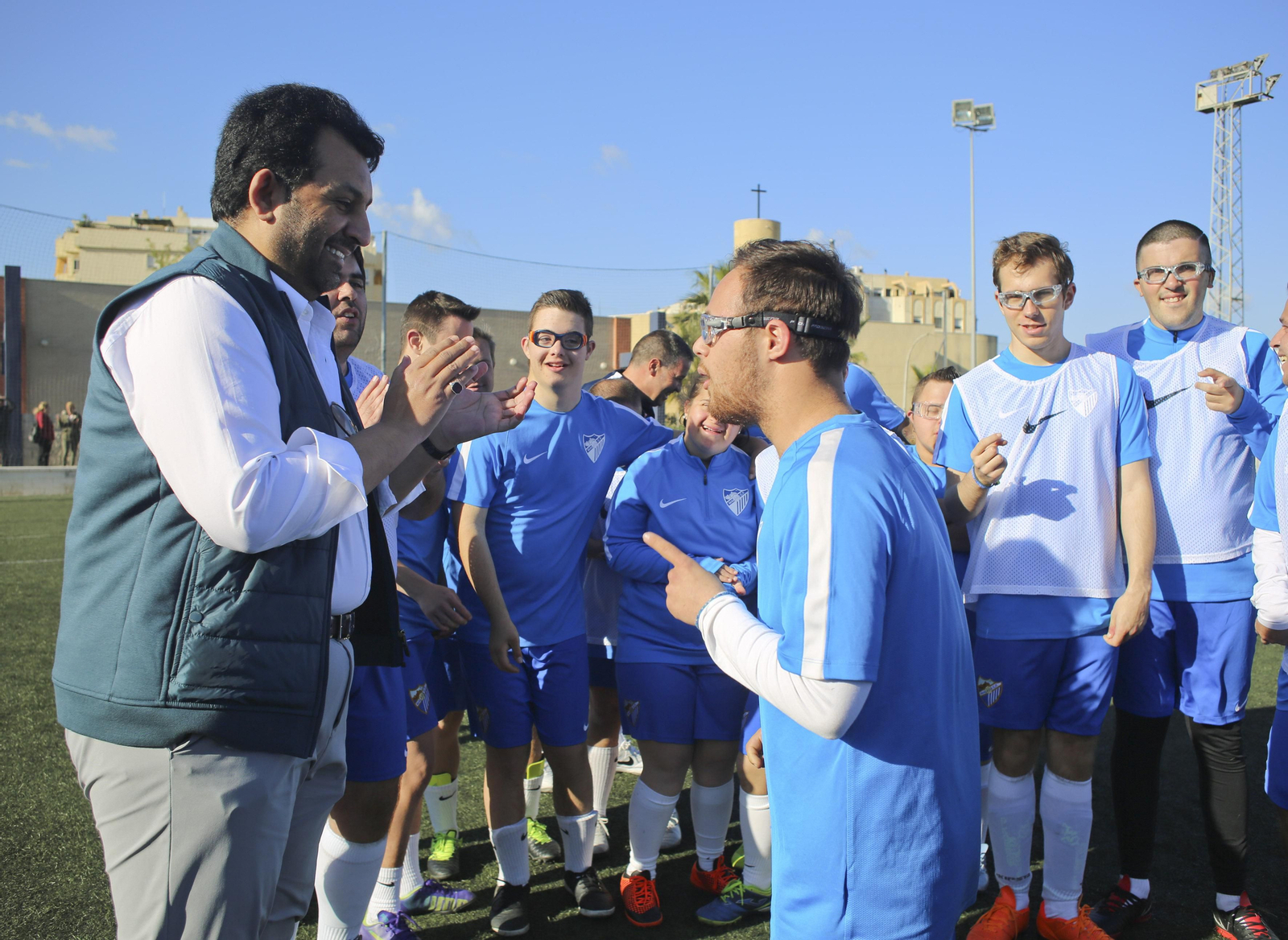 Las fotos del jeque Al-Thani con el Málaga Genuine