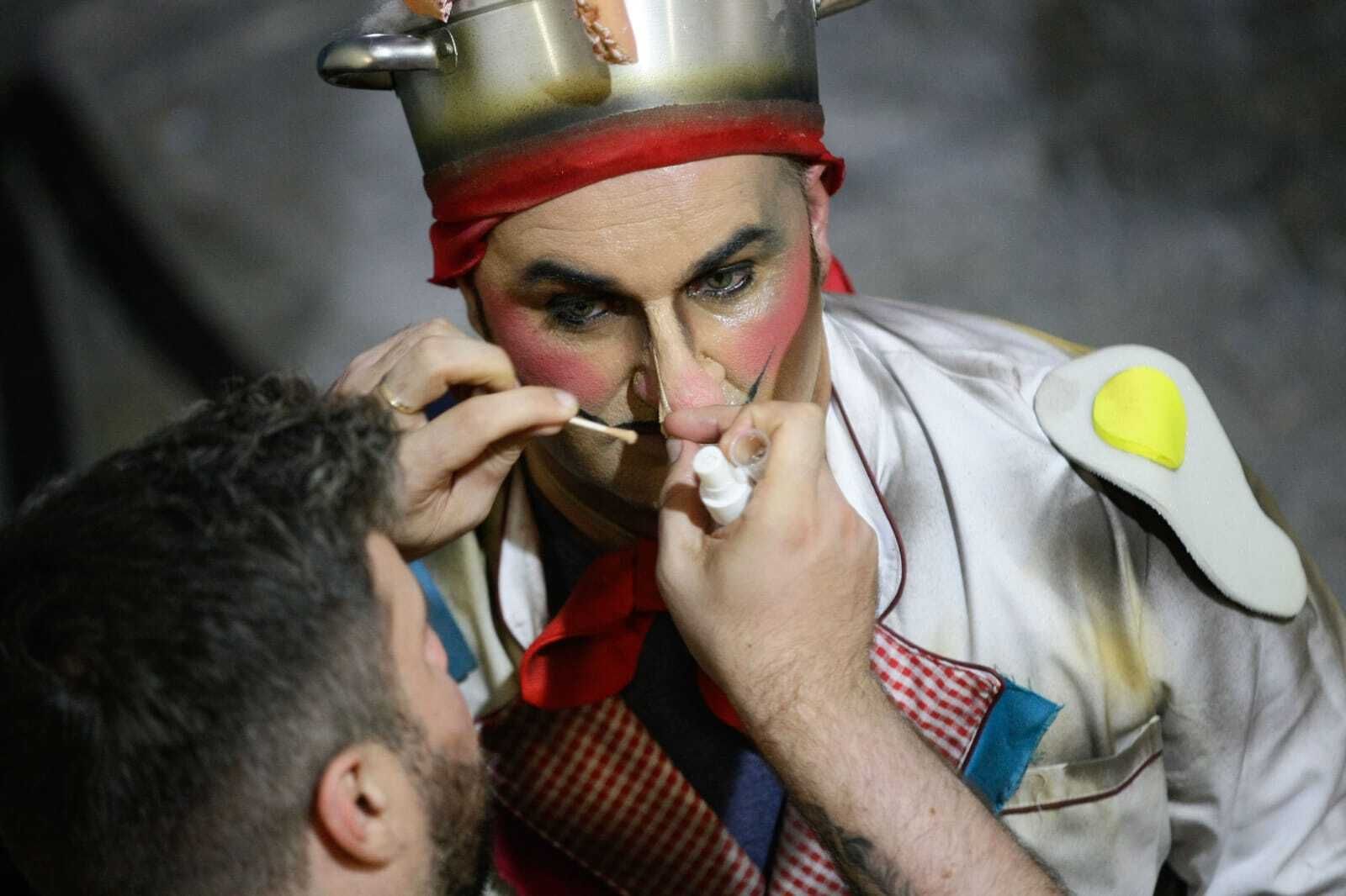 El ambiente en los camerinos del teatro