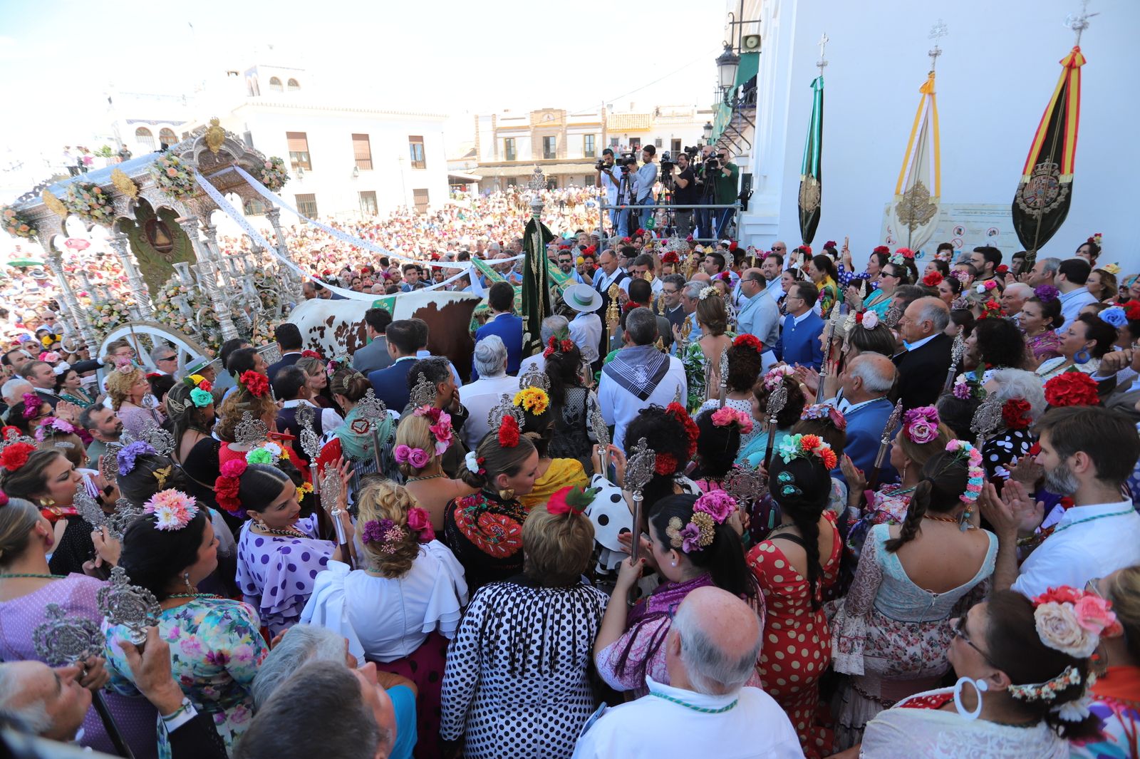 Imágenes de la presentación de las  Hermandades filiales  del sábado en el Rocío