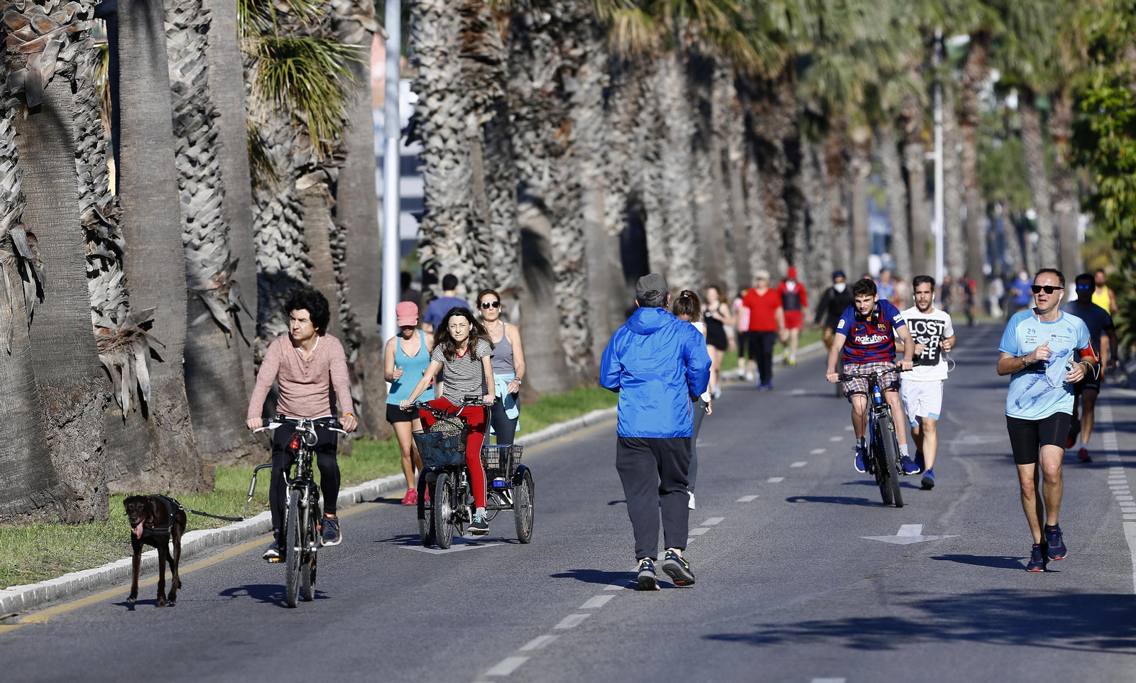 Los deportistas toman las calles, en fotos
