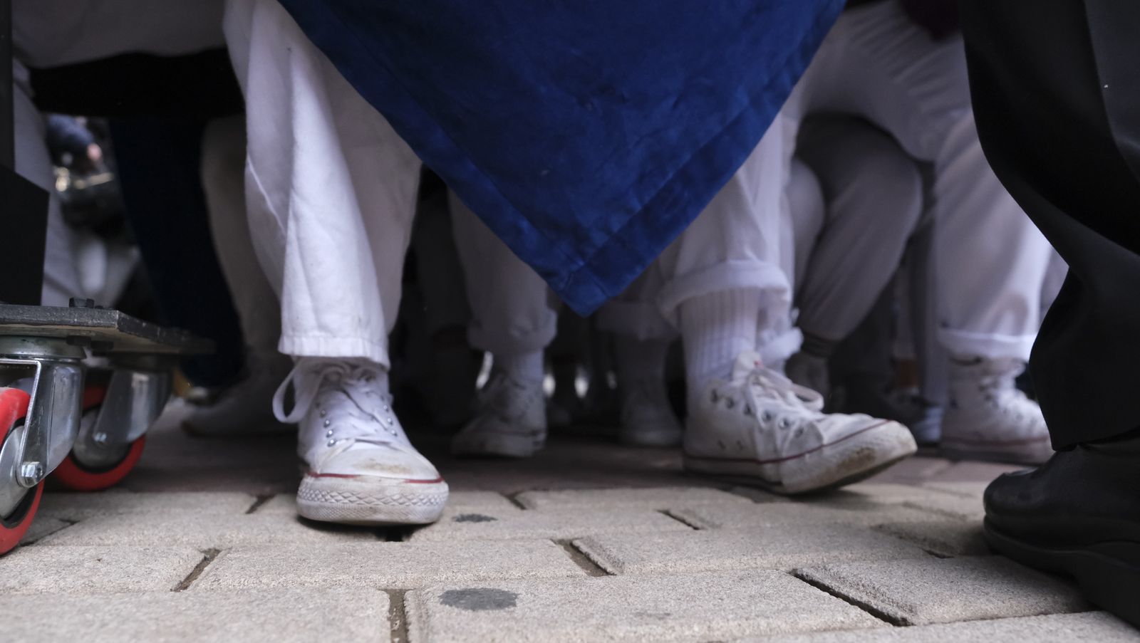 Procesión del Encuentro en Almería, en imágenes.