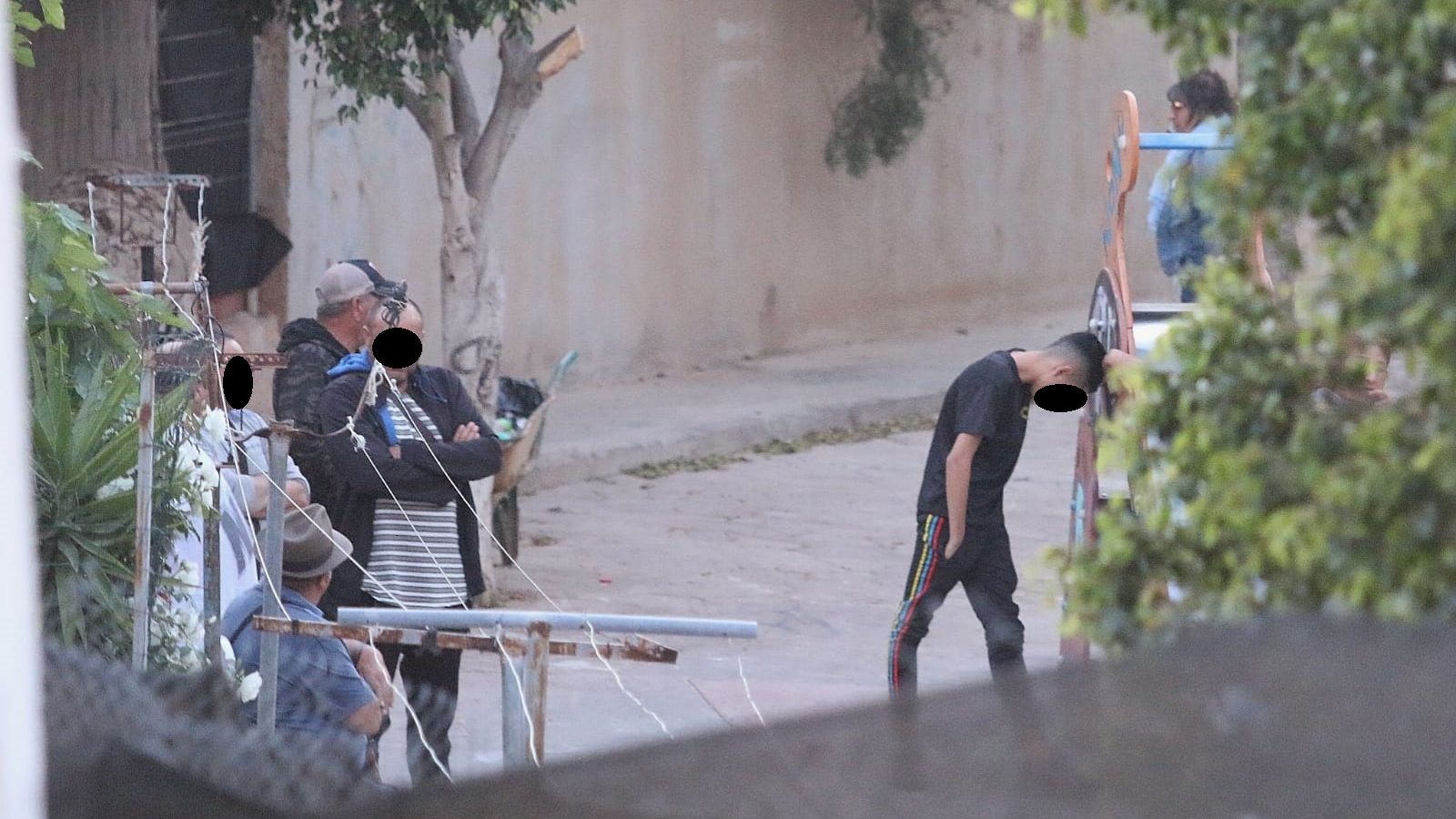 Tensión entre los familiares del suceso.