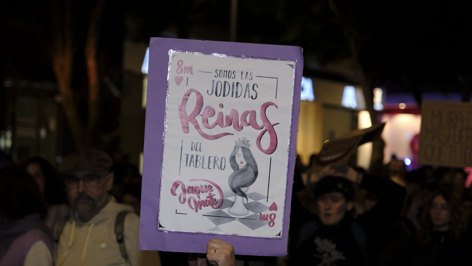 Imágenes de las manifestaciones por el Día de la Mujer en Almería