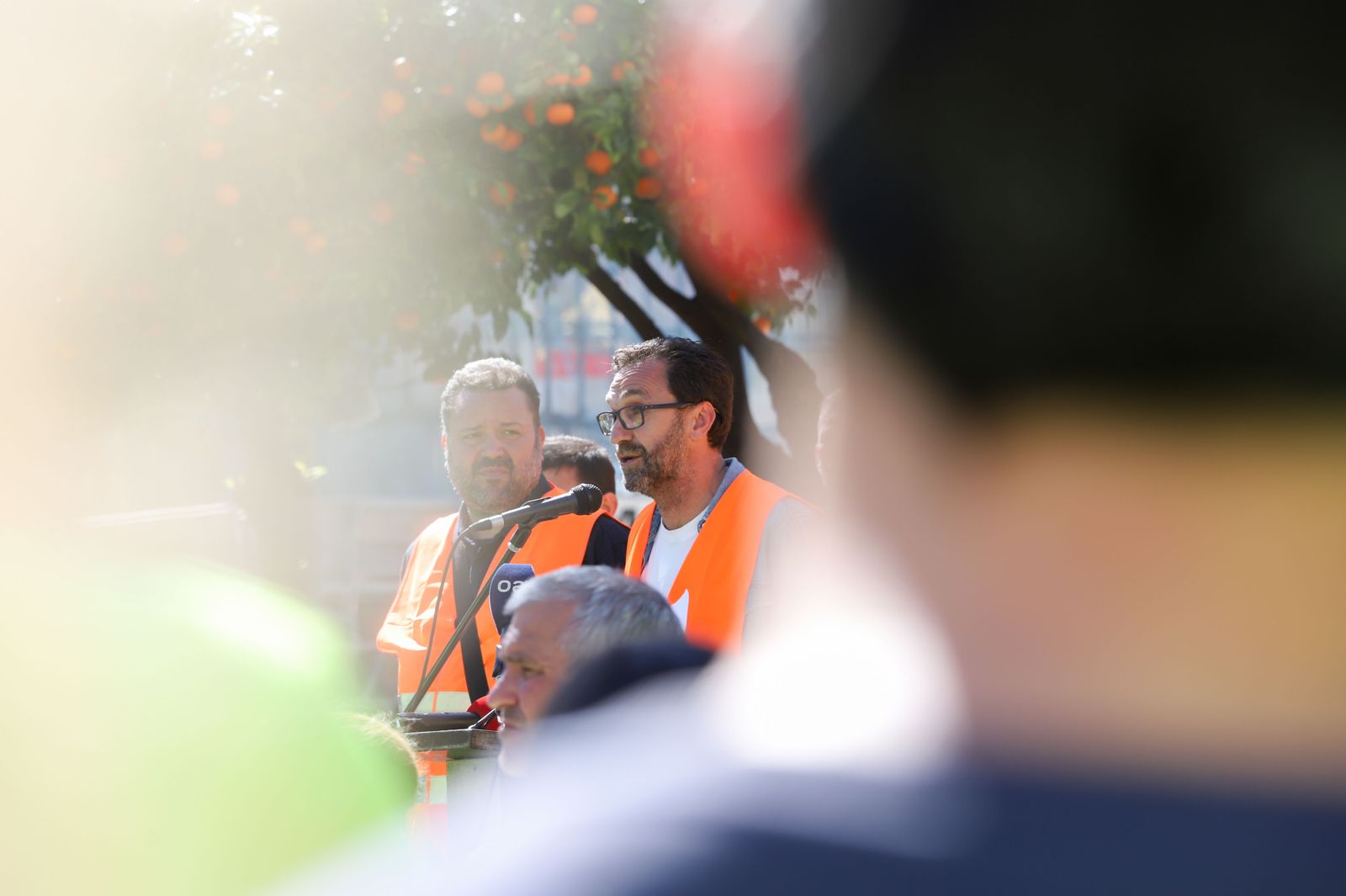Las fotos de la manifestación de los trabajadores en huelga de Acerinox en Algeciras