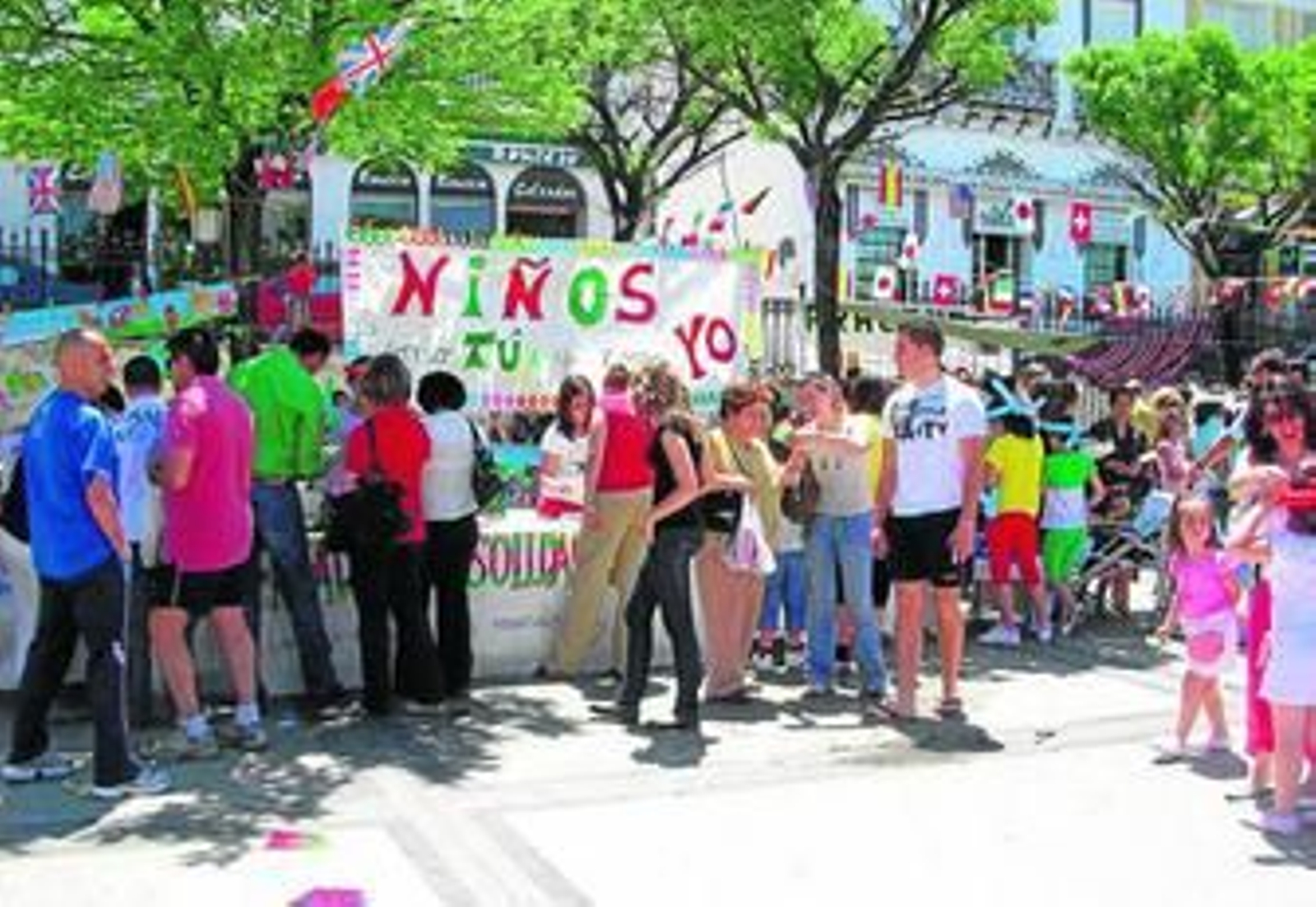 El Paseo de Aracena, durante una de las jornadas de intercambio. El Paseo de Aracena, durante una de las jornadas de intercambio.