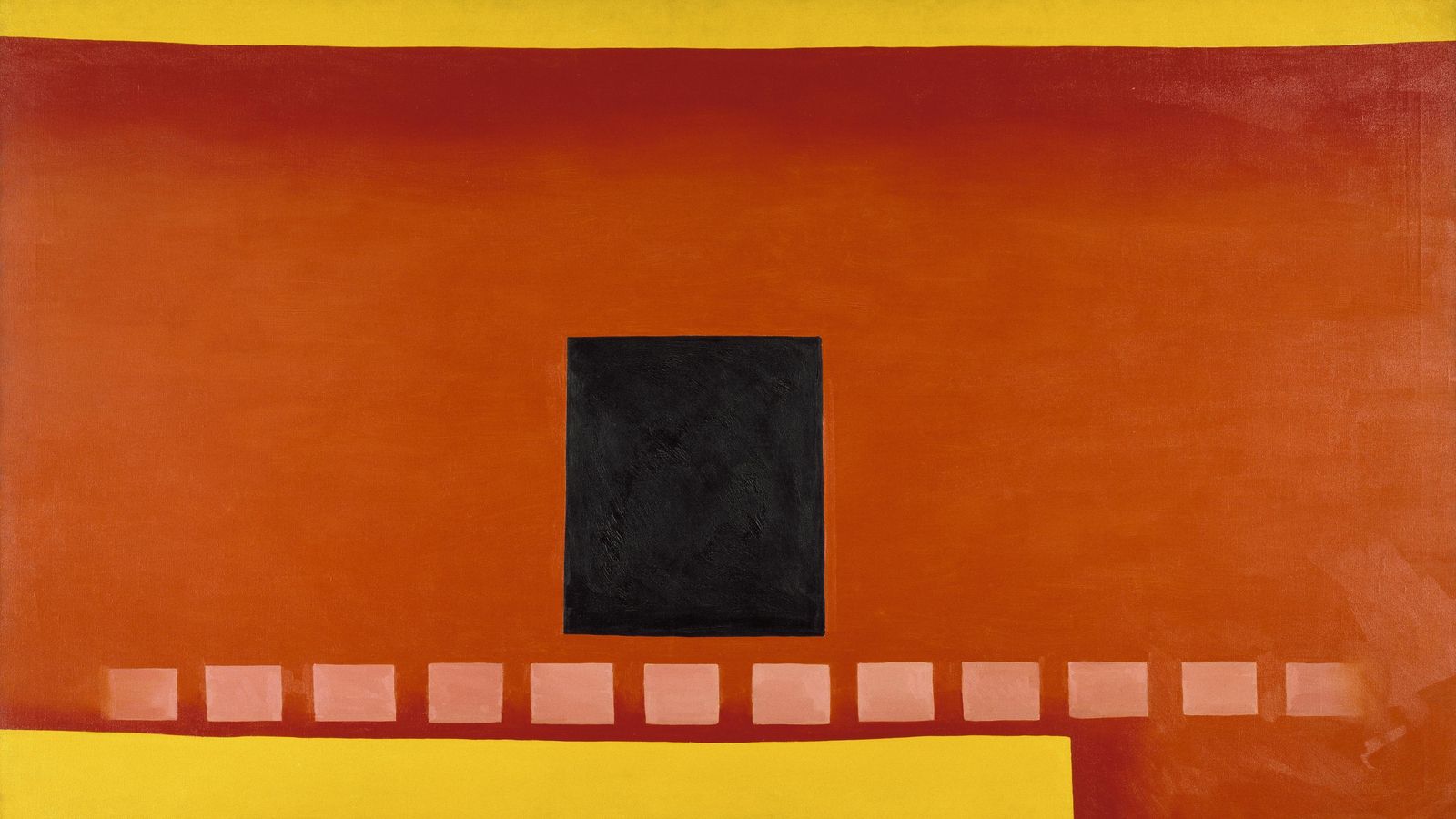 'Puerta negra con rojo', 1954.
