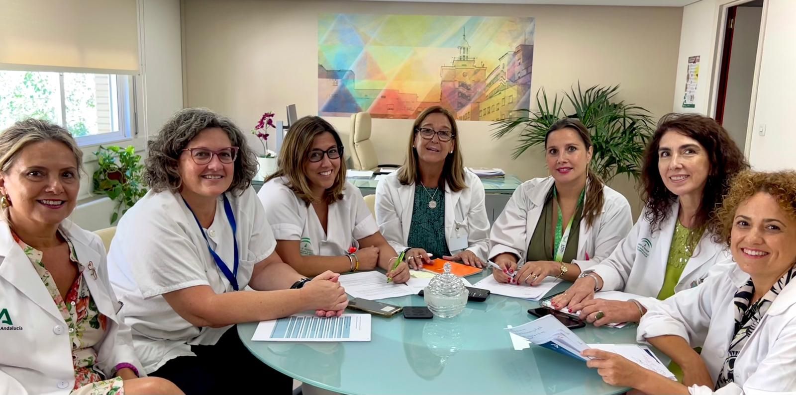 Enfermeras del registro de voluntades anticipadas del Virgen del Rocío.