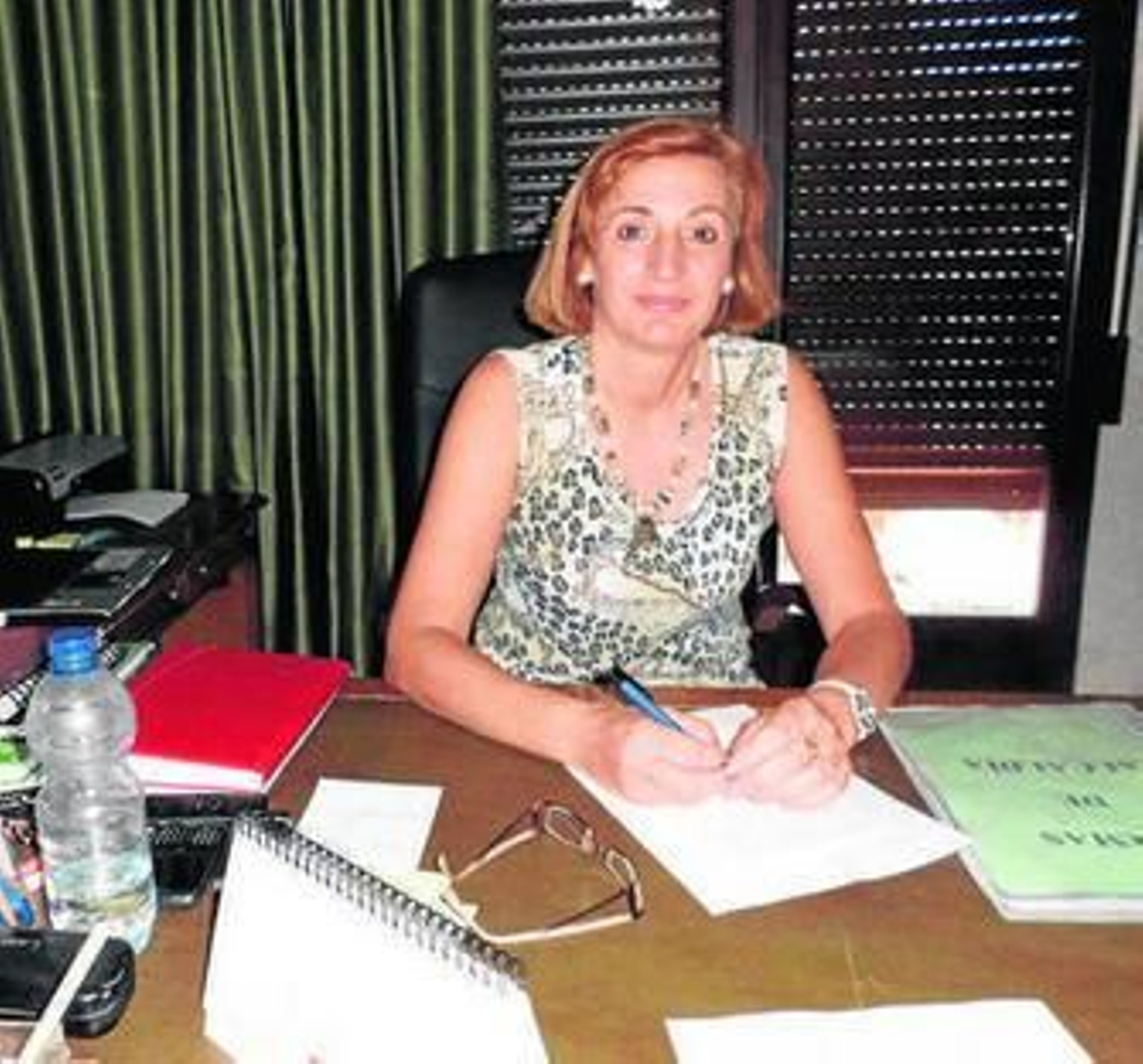 La presidenta de la mancomunidad en el Consistorio de Villaviciosa.