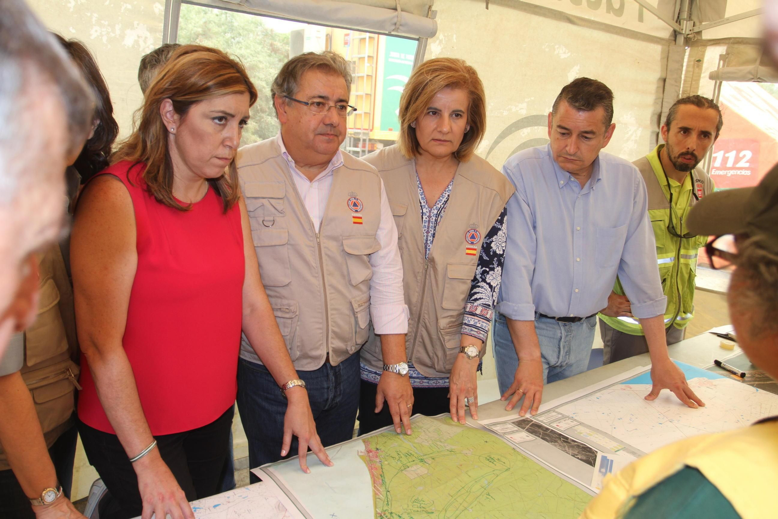 Las imágenes del incendio en Moguer y Mazagón