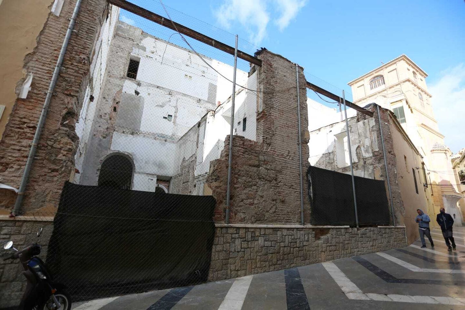 Fachada de la calle Pedro de Toledo del antiguo convento de San Agustín.