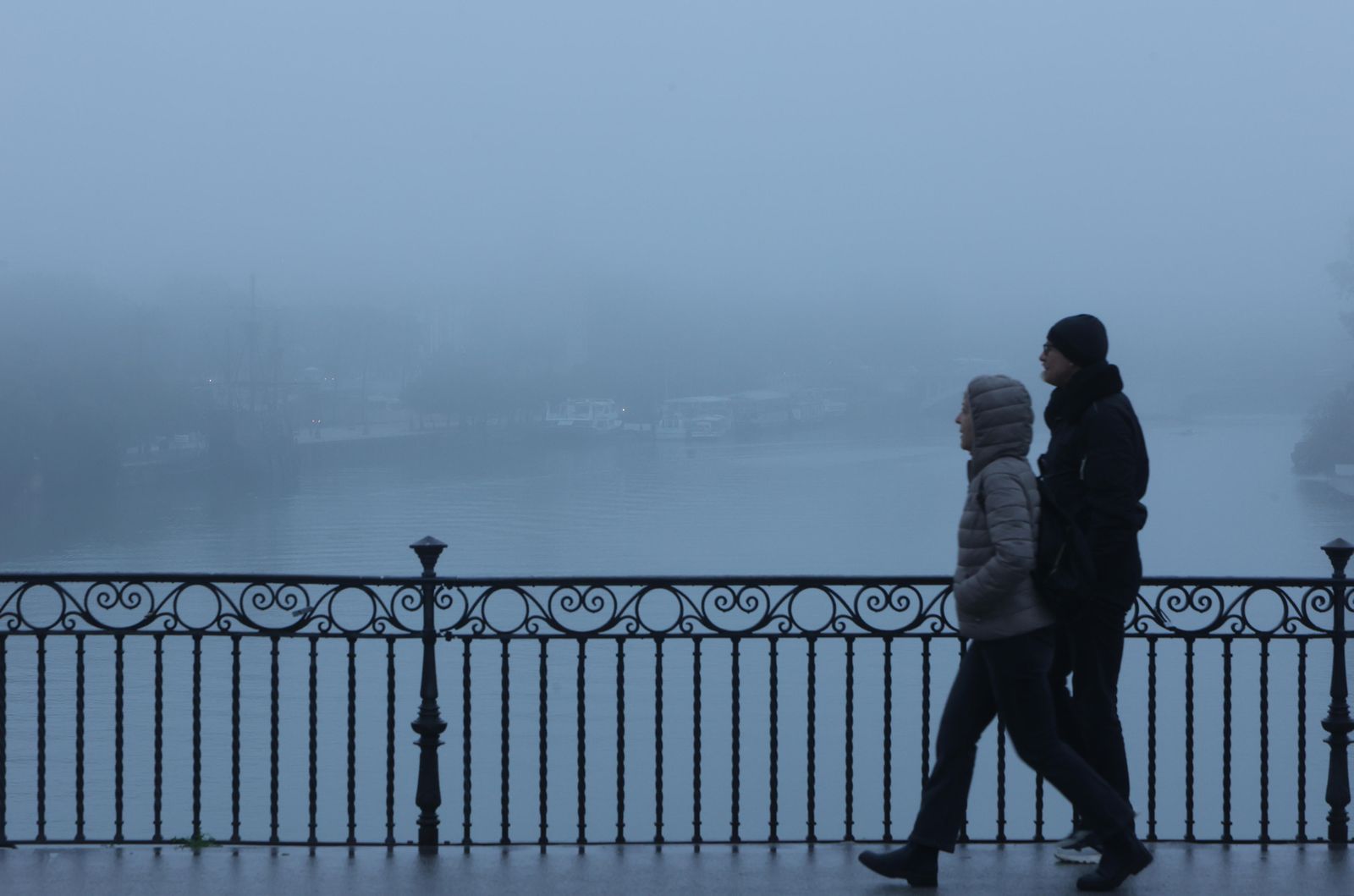 Las imágenes de la niebla en Sevilla