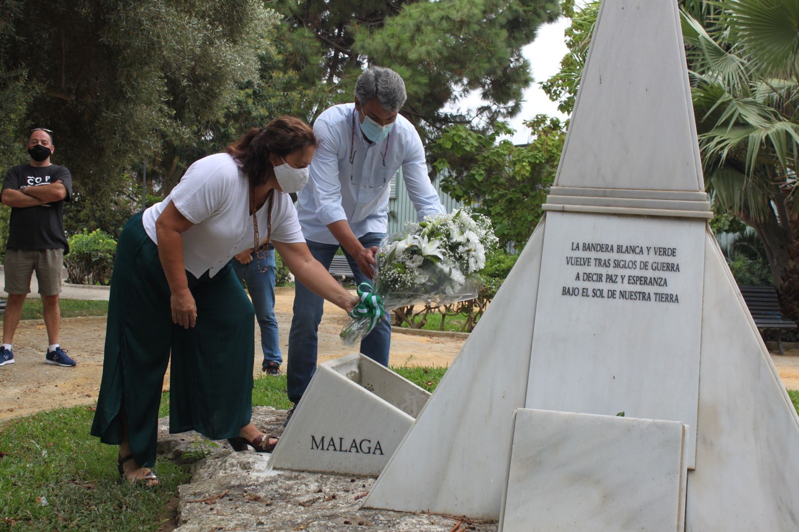 Homenaje andalucista a la memoria de Blas Infante en San Fernando.
