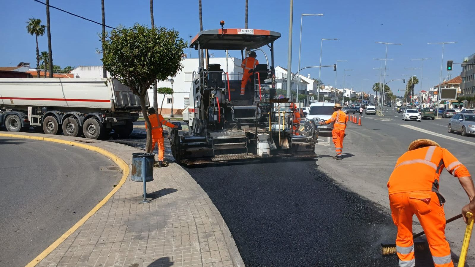 Arreglos en la carretera provincial HU-3301.