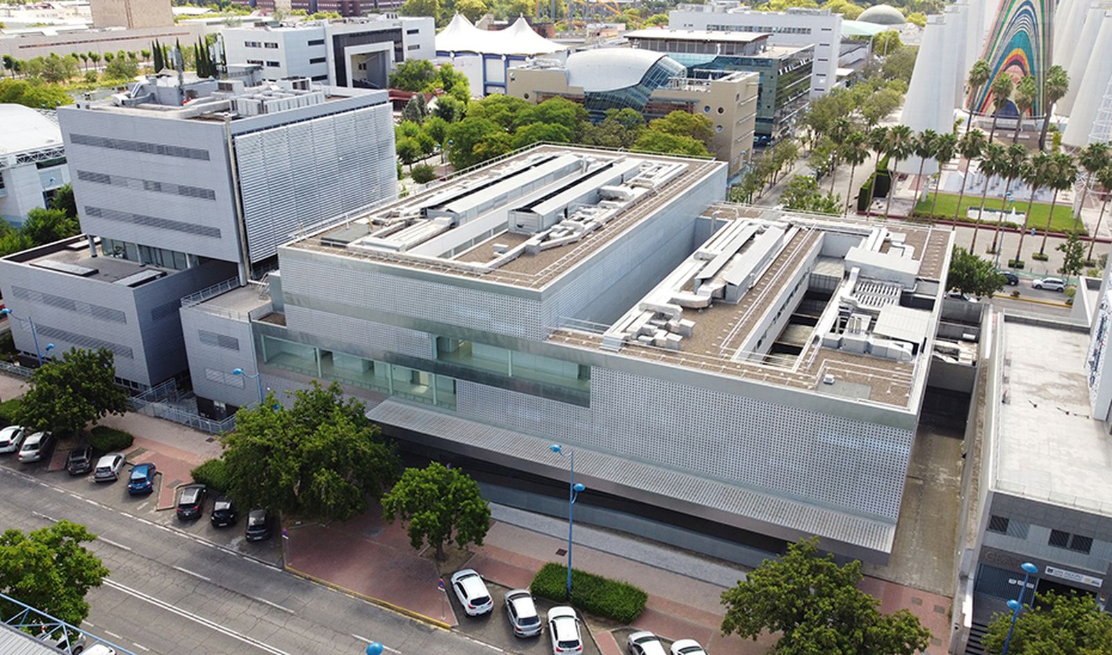 Una vista aérea del Hospital  Cartuja Macarena de Sevilla