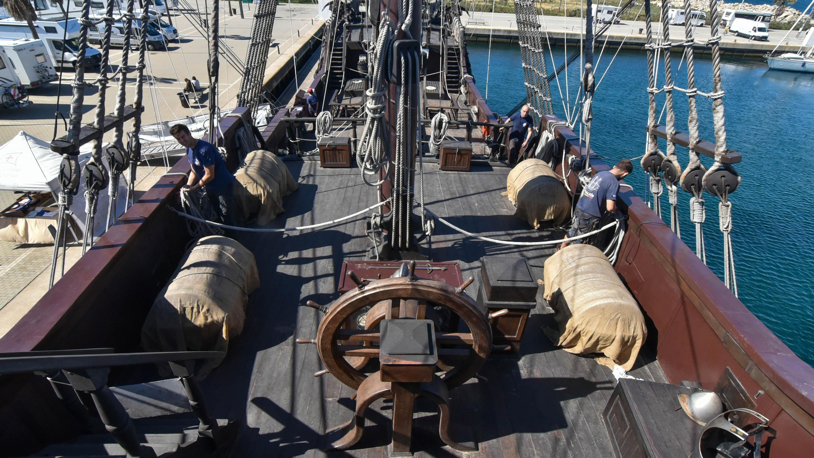 Las fotos del Galeón Andalucía en el Puerto de la Alcaidesa