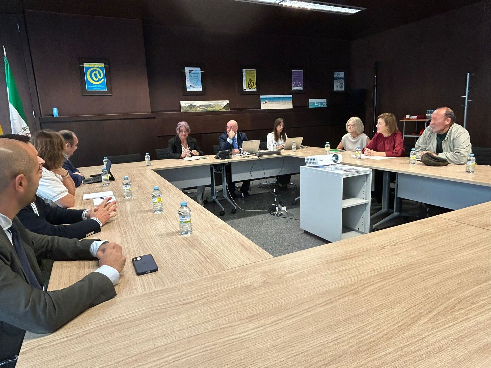 Un momento de la reunión.