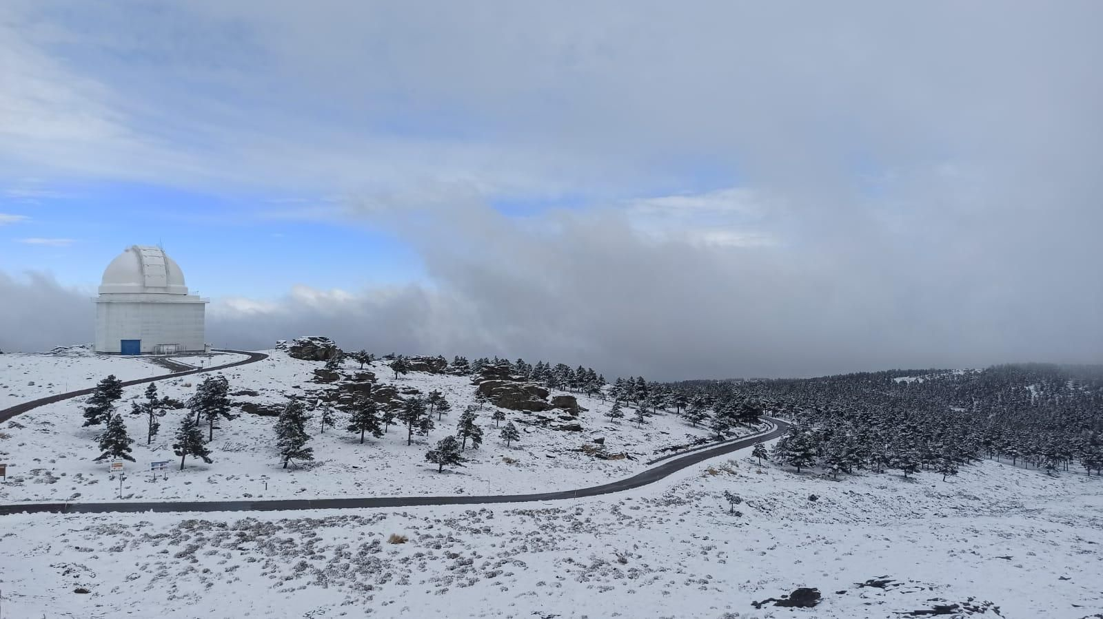 La nevada en Calar Alto