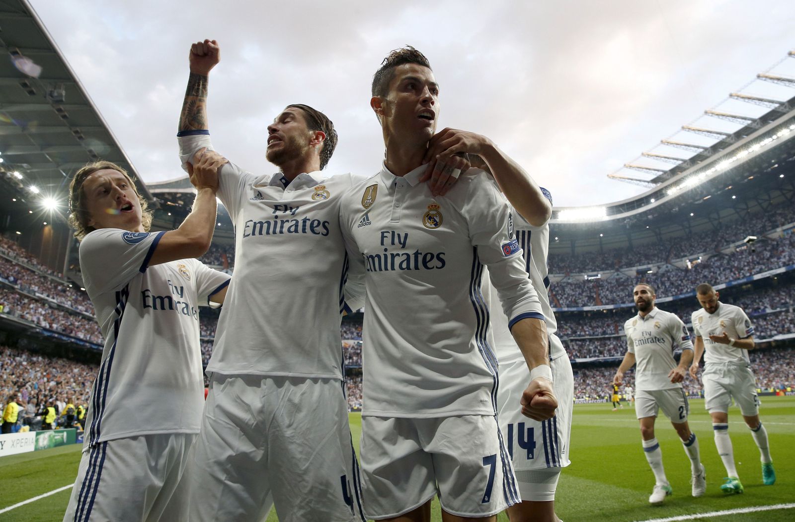 La ida de semifinales del Madrid-Atlético de 'Champions'