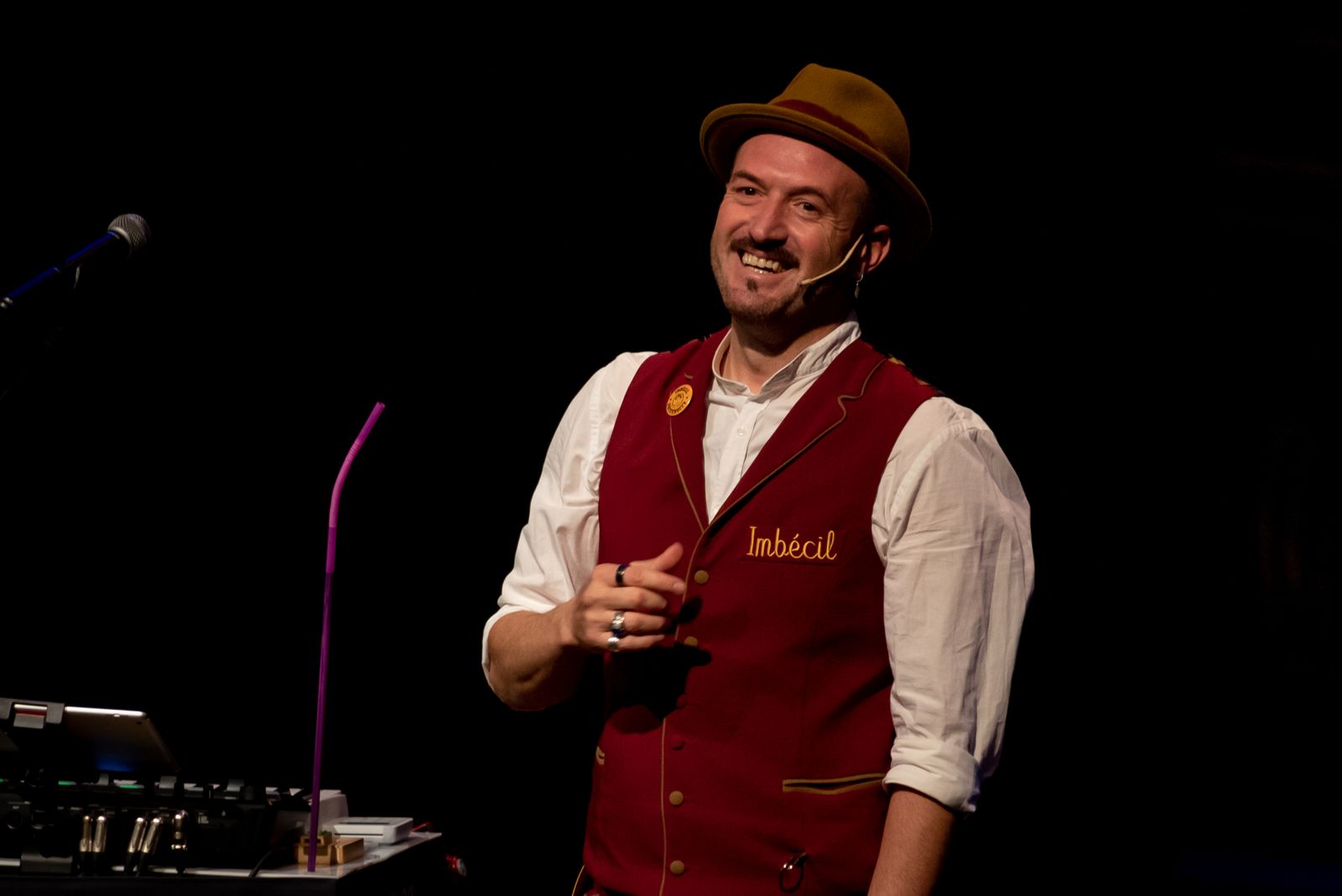 Alex O'Dogherty durante la función de 'Imbécil'.