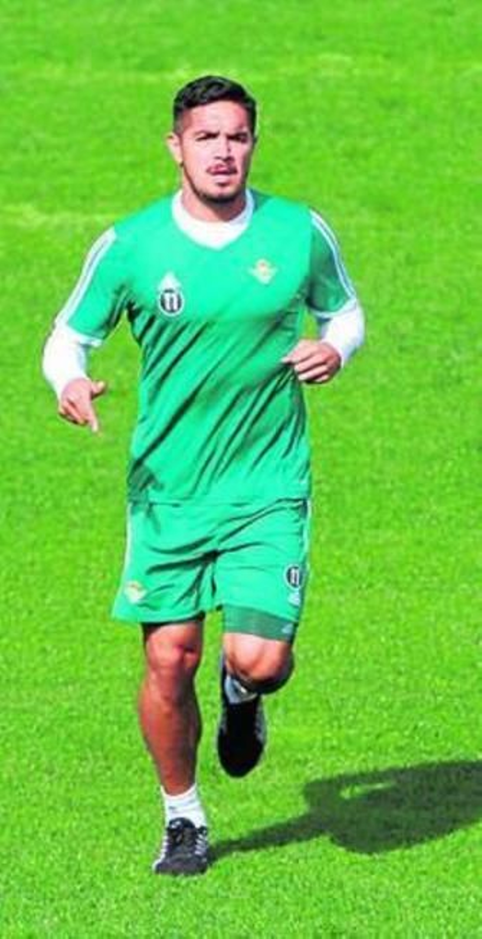 Vargas, en la ciudad deportiva.