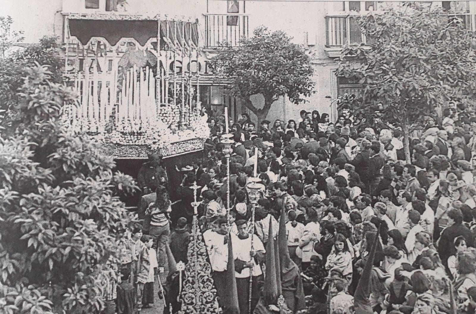 Palio de Lágrimas de Columna tras salir de San Antonio en 1995