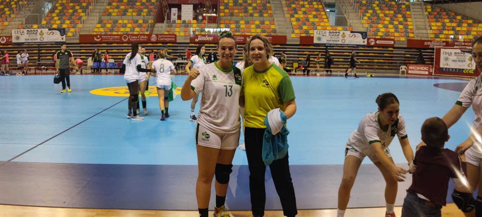 Laura Pérez y Lorena Serrano, tras lograr el pase a la final