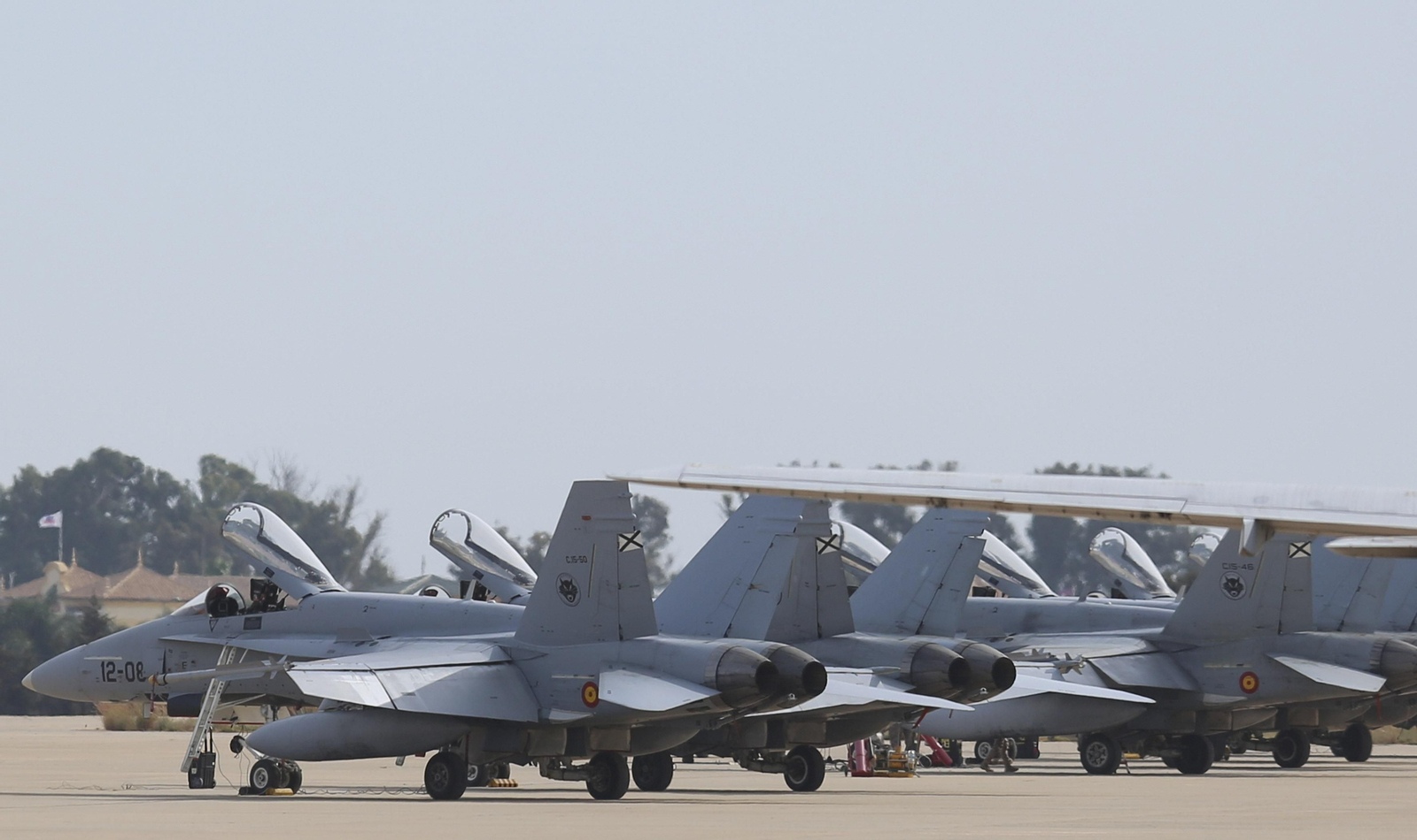 Las fotos de los cazas del Ejército del Aire en Málaga