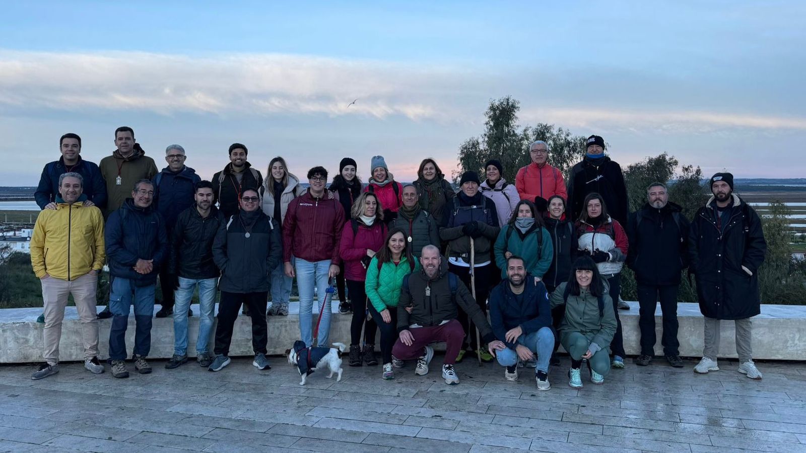 El grupo antes de partir.