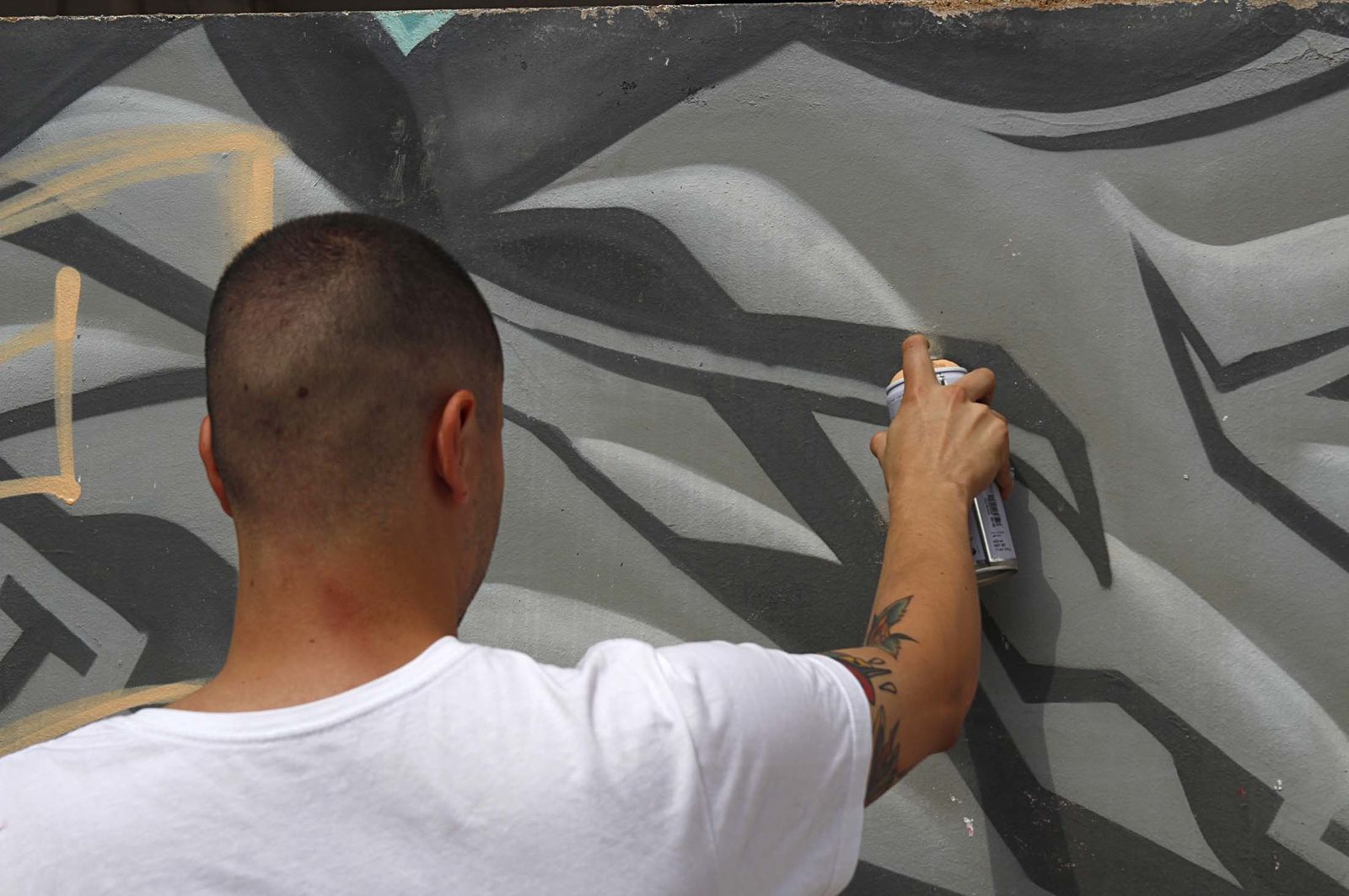 El concurso de graffiti realizado en la Escuela de arte León Ortega