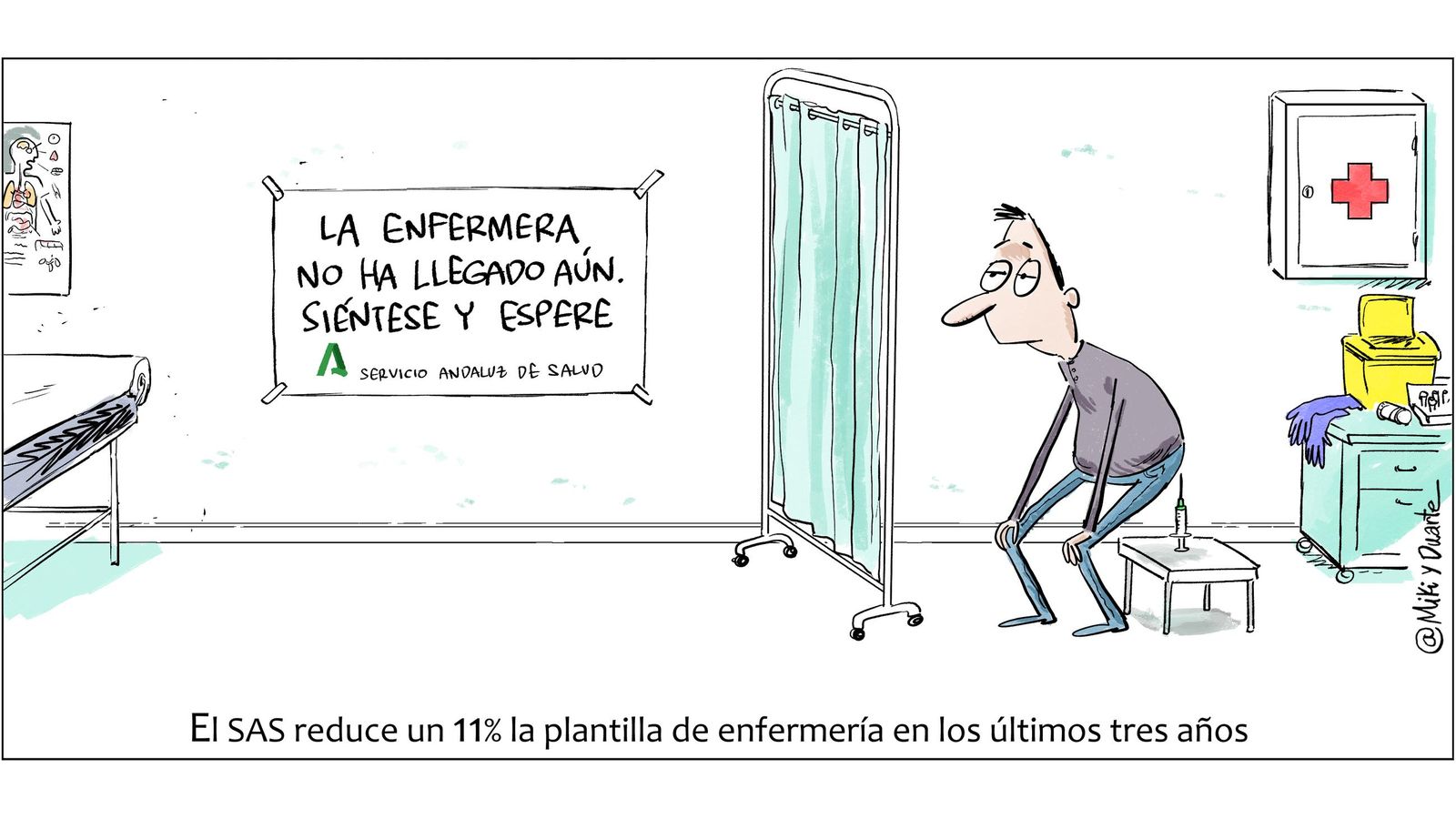 La plantilla de enfermería