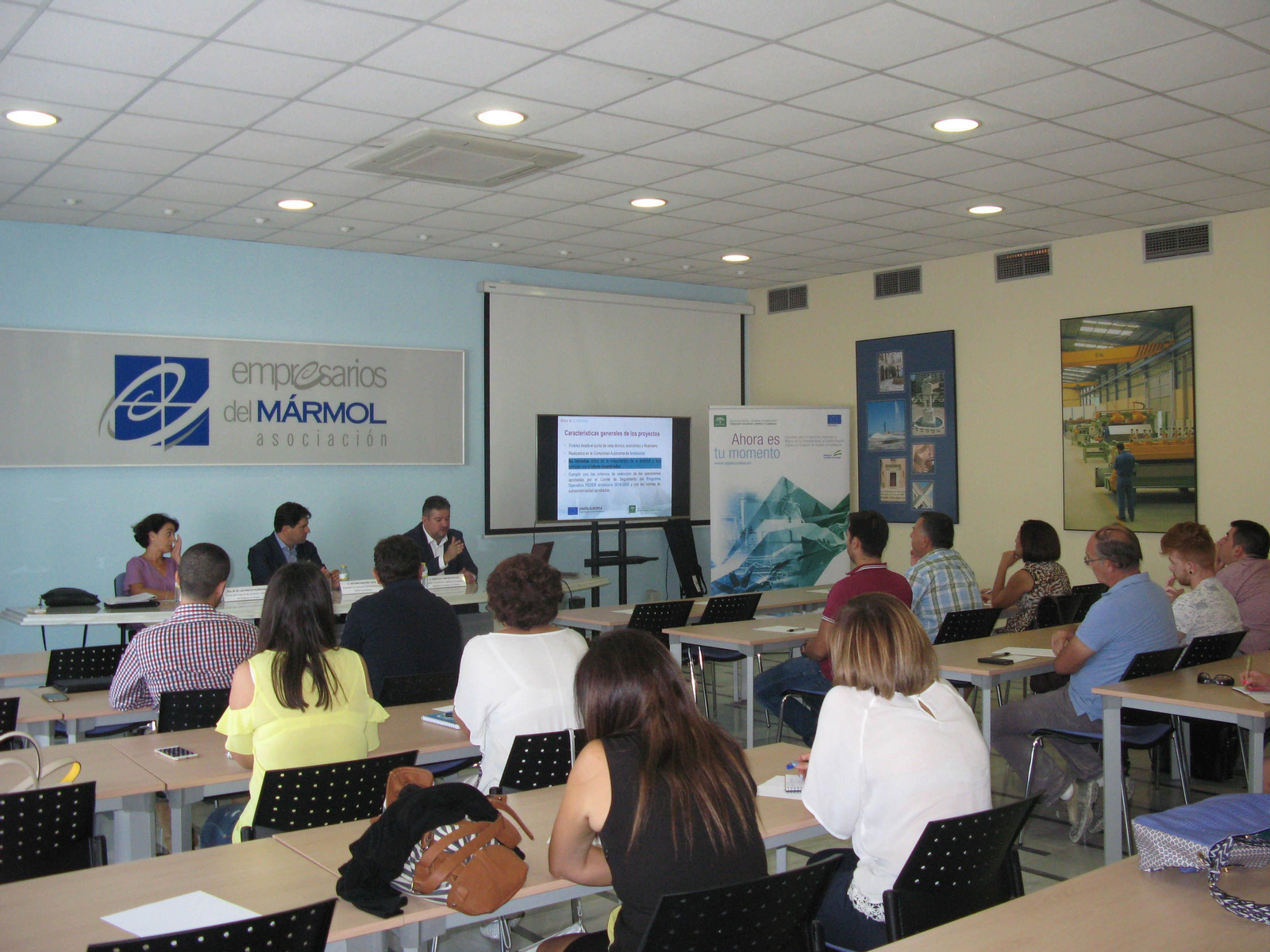 Técnica de la Agencia IDEA, presidente de AEMA y gerente provincial de IDEA.