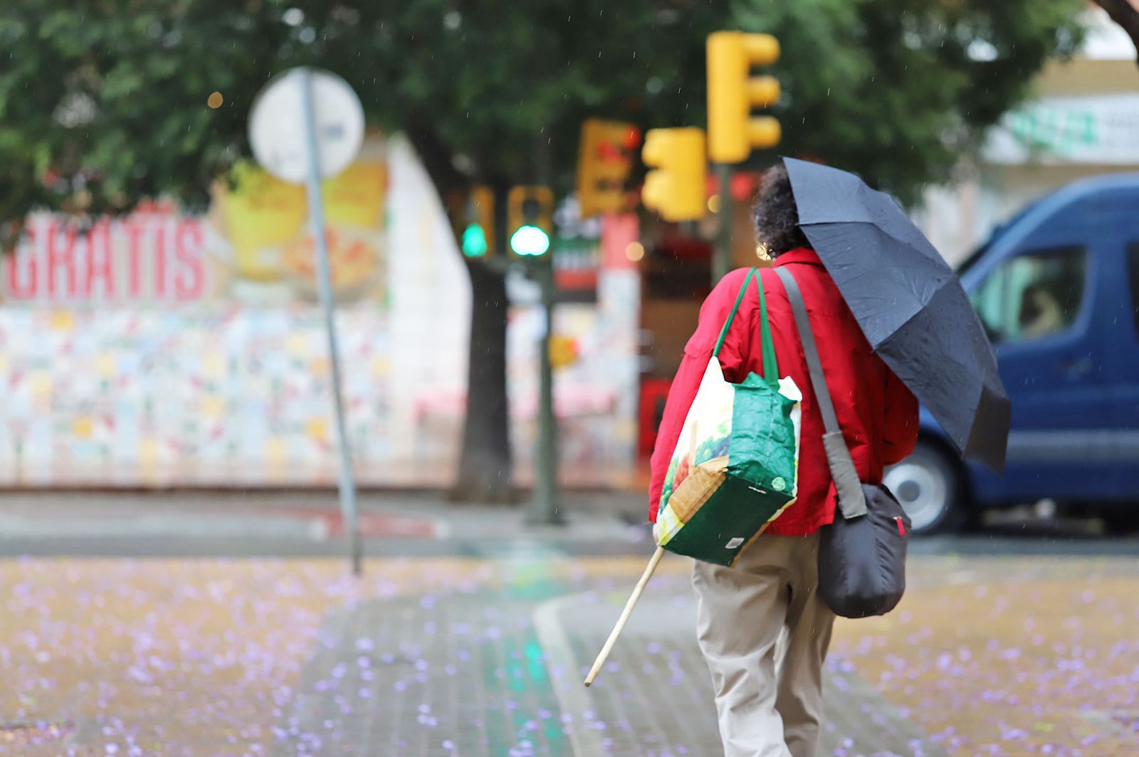 La lluvia en la jornada de domingo en Huelva